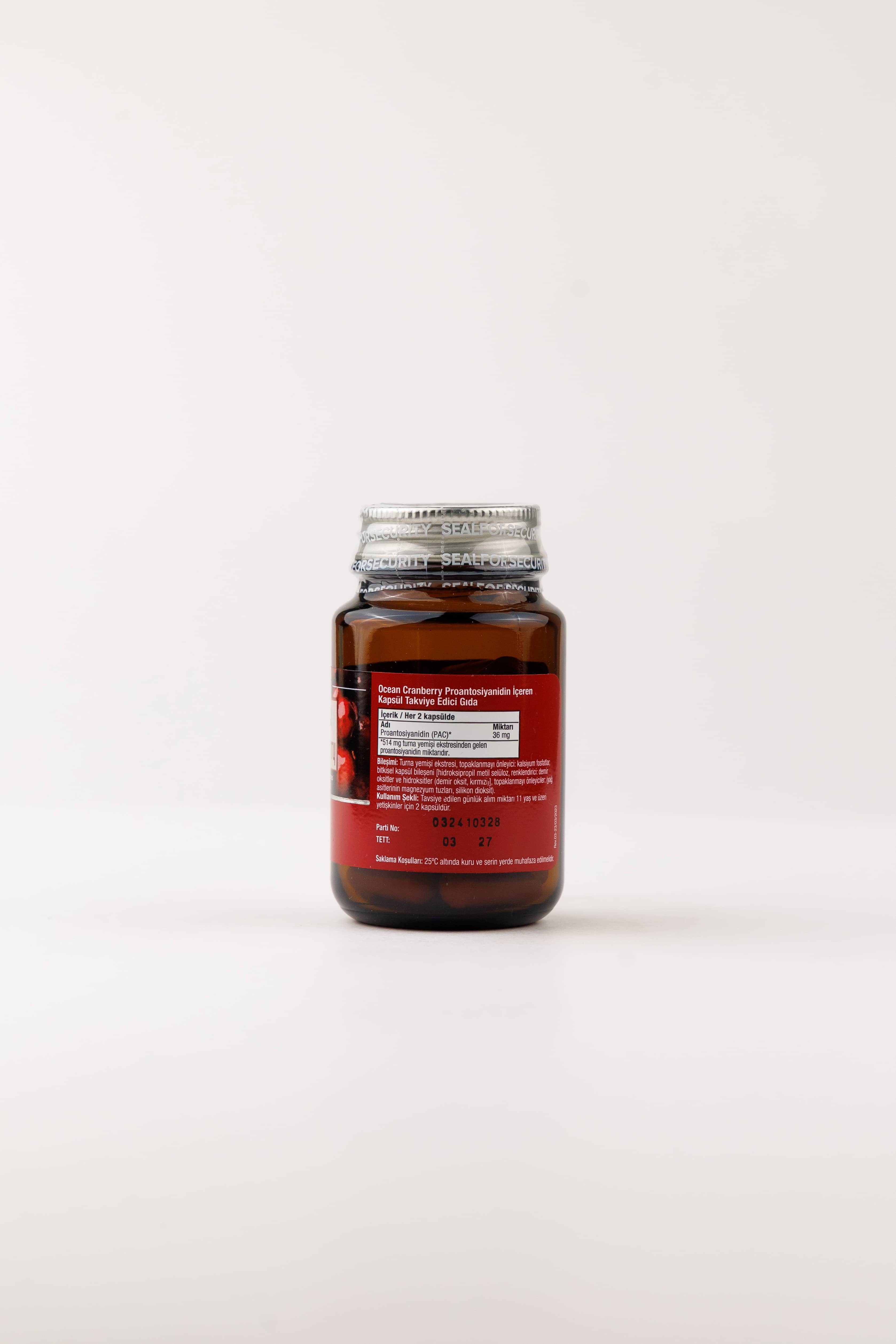 Orzax Cranberry 514 mg, 30 Kapsül 3