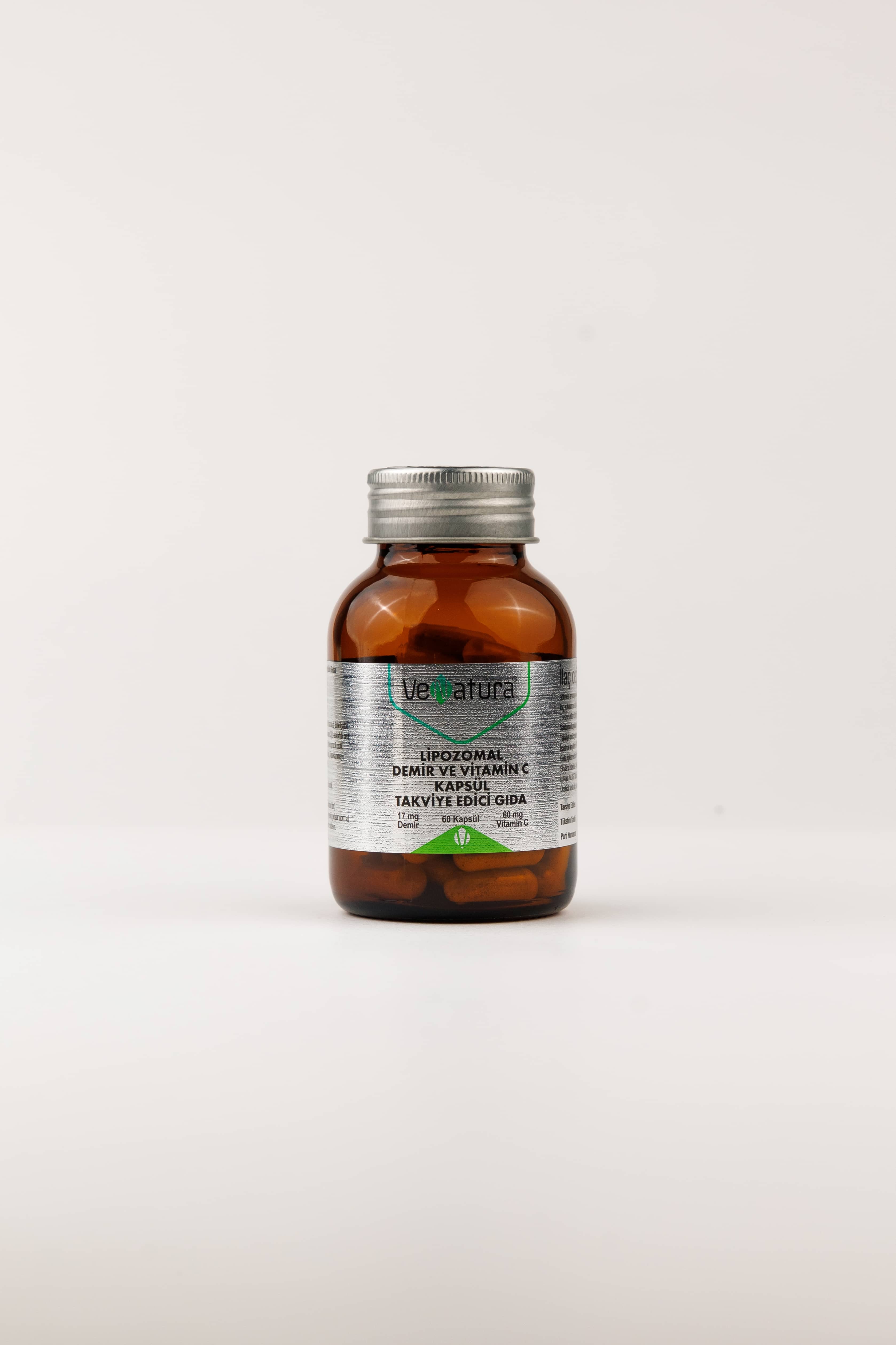 Venatura Lipozomal, Vitamin C ve Demir, 60 kapsul 2