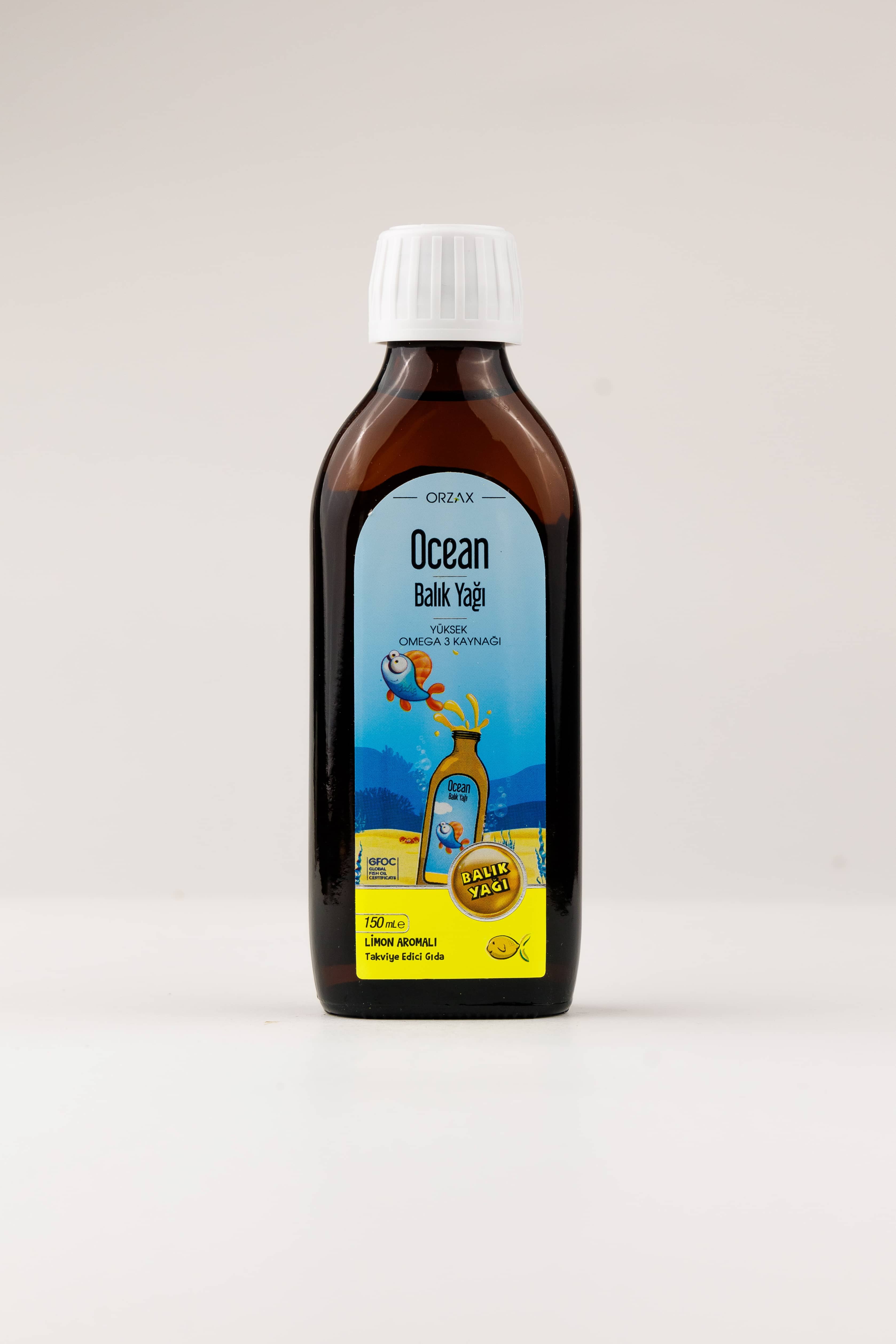 Orzax Limon Aromali Balik Yagi Surup, 150 ml 2