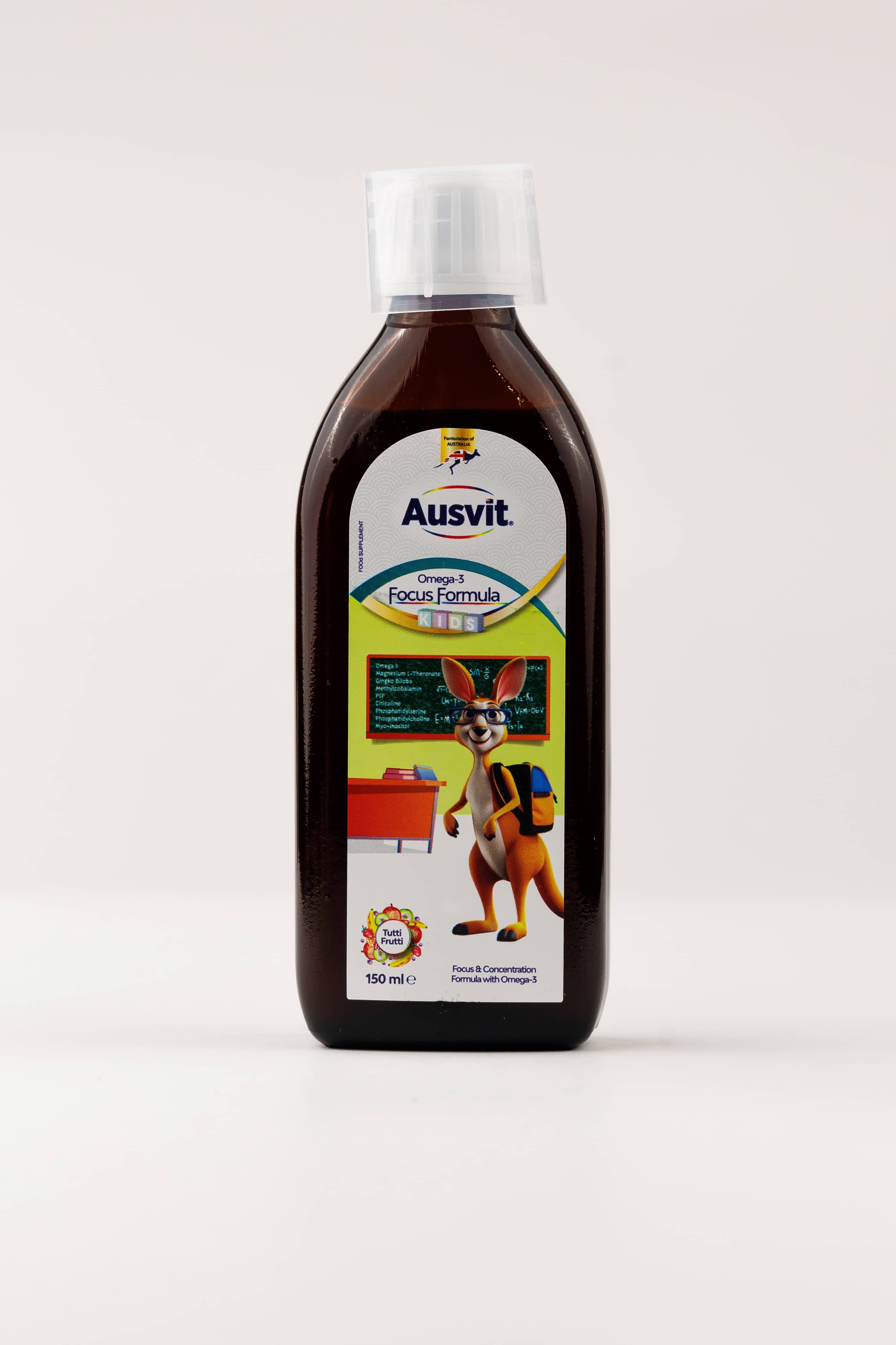 Optom AUSVİT KİDS OMEGA 3 FOCUS FORMULA 150 ML 2