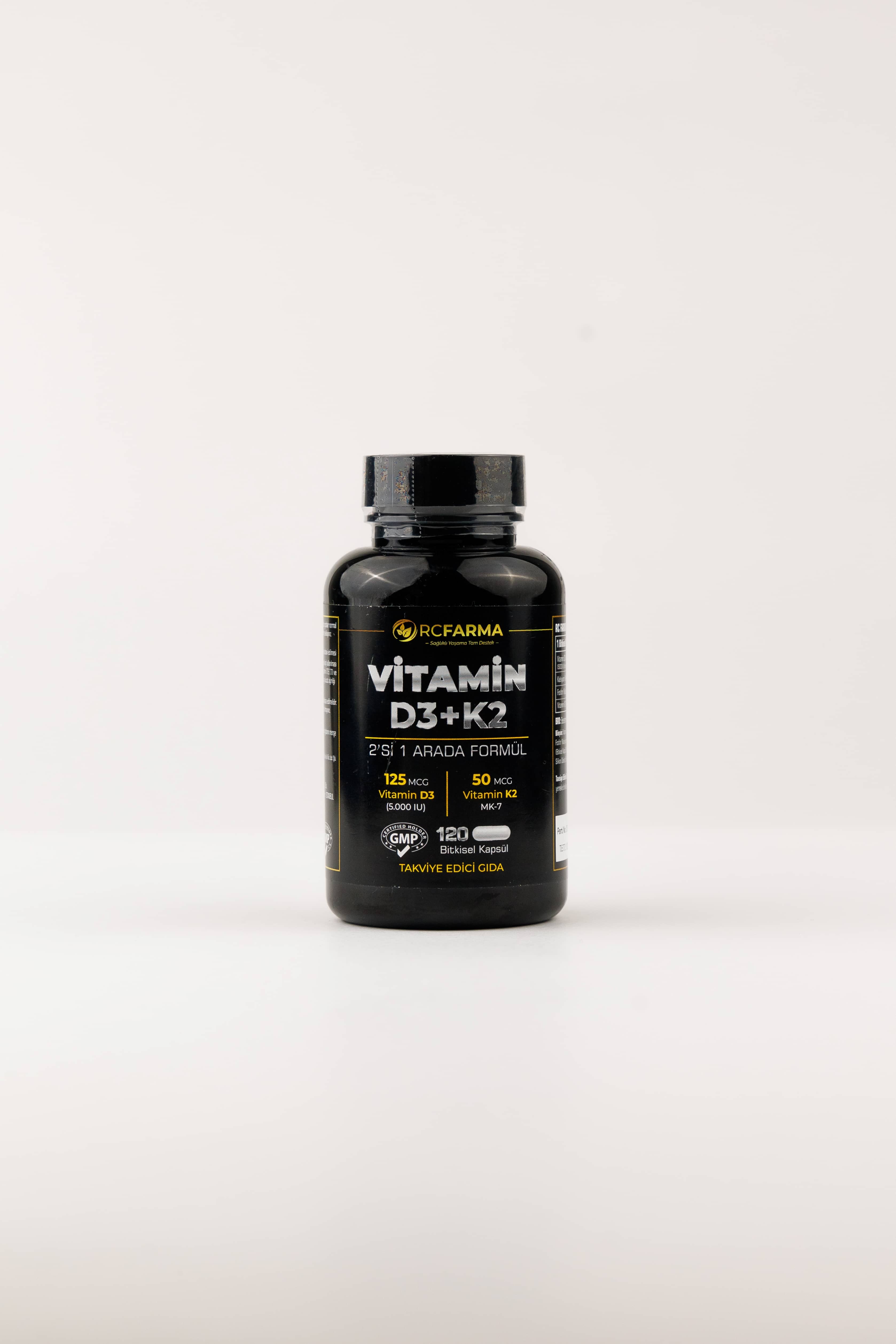 RCFARMA Vitamin D3+K2 5000IU, 120 kapsul 2