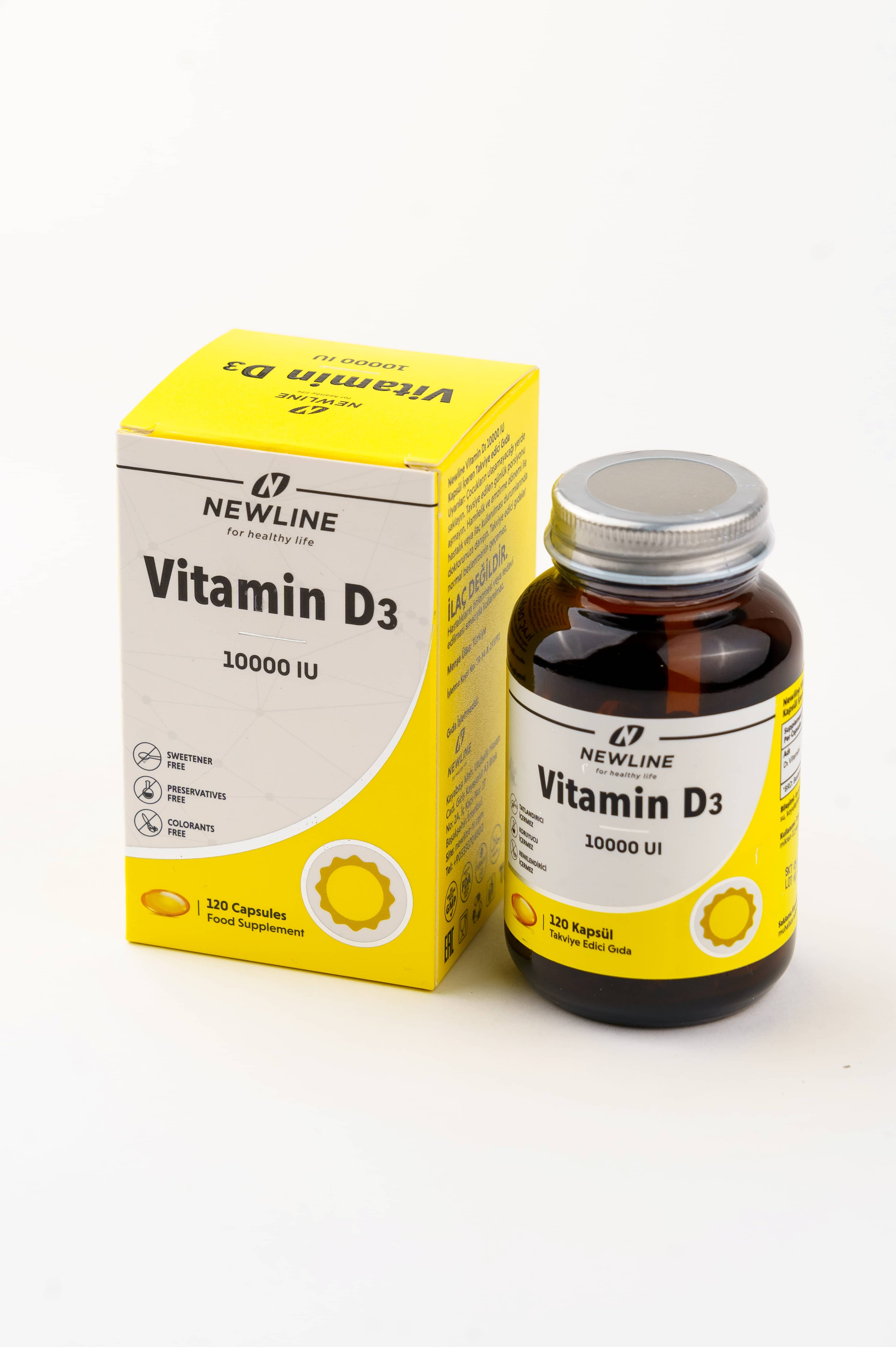 NEWLINE Vitamin D3 10000IU 120 kapsul 1