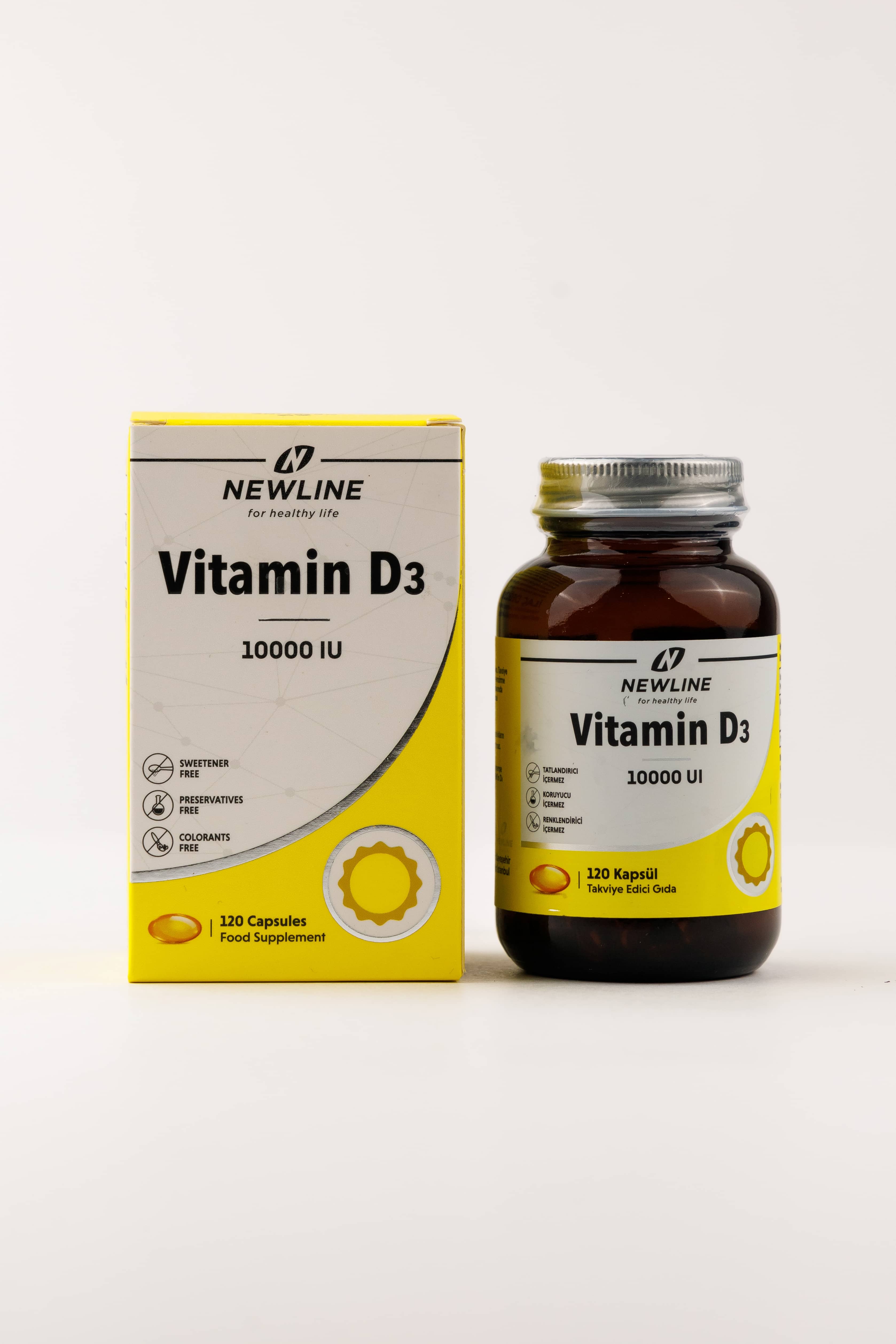 NEWLINE Vitamin D3 10000IU 120 kapsul 4