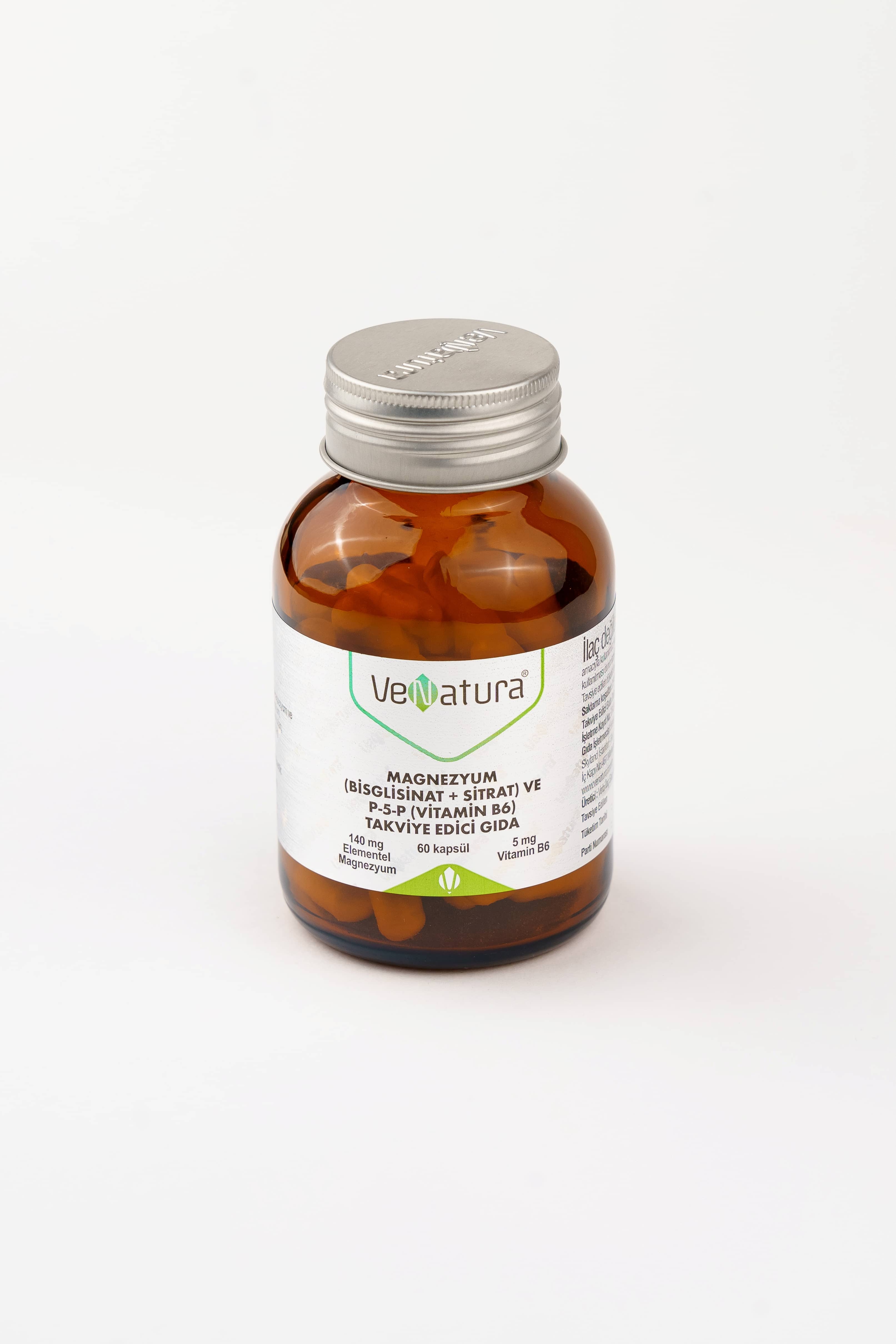 VeNatura Magnesium Bisglisinat+Citrate P5P Vitamin B6, 60 tablet 1
