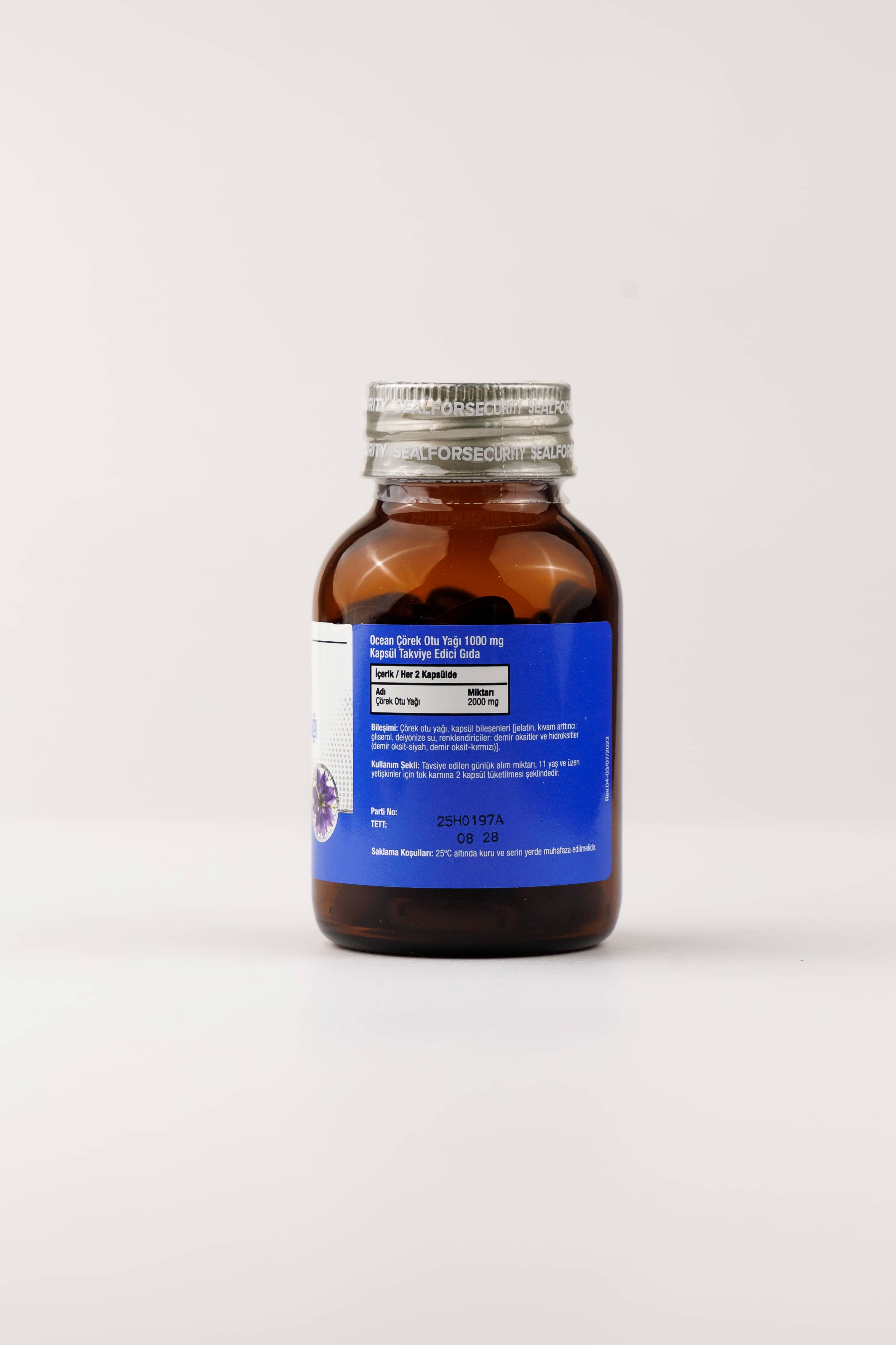 Orzax Corek Otu Yagı 1000 mg, 60 Kapsül 3