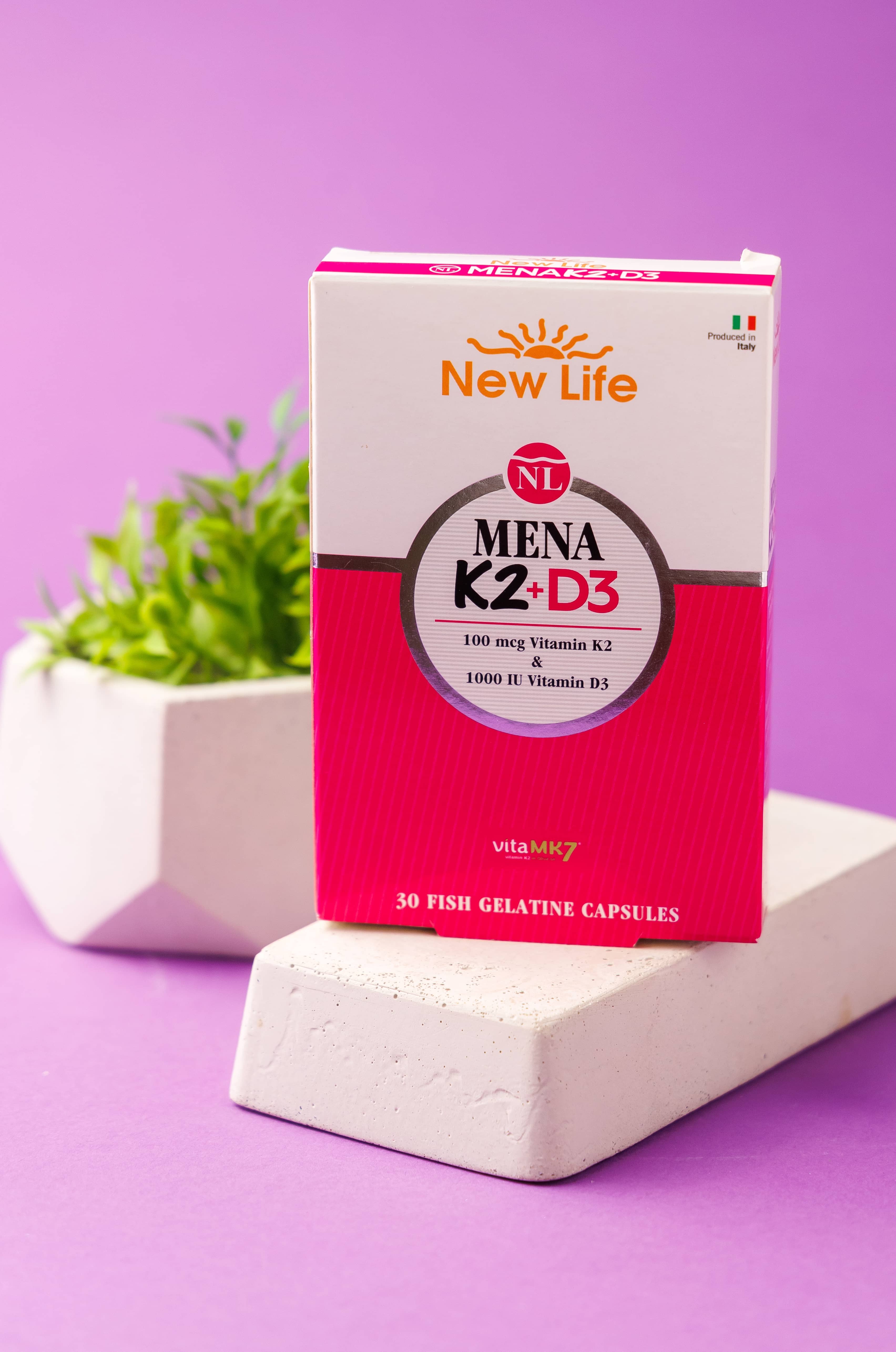 New Life Mena D3+K2 1000IU, 30 Kapsul 4