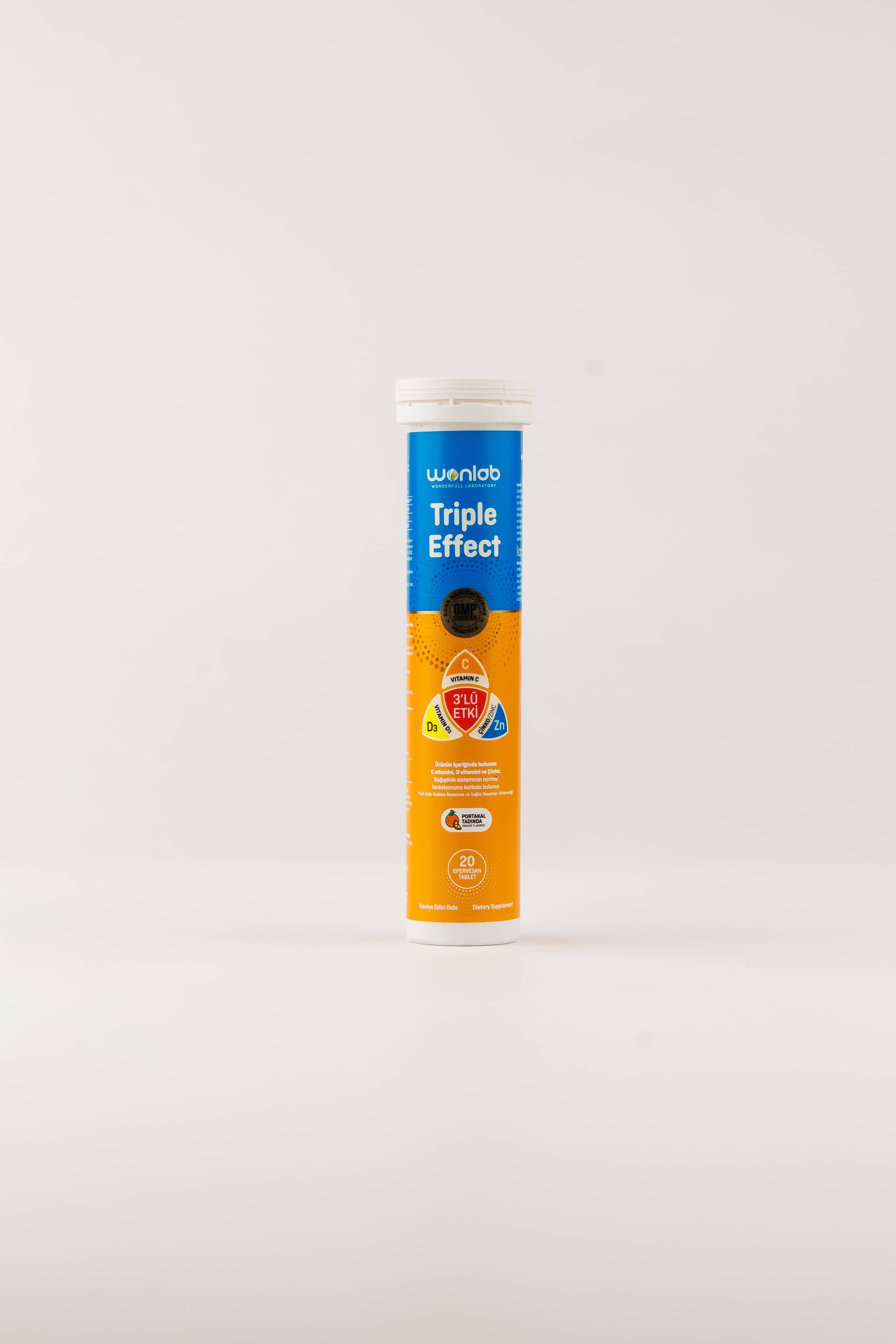 Wonlab Triple Effect C+D+Zn 20 efevesan tablet 2