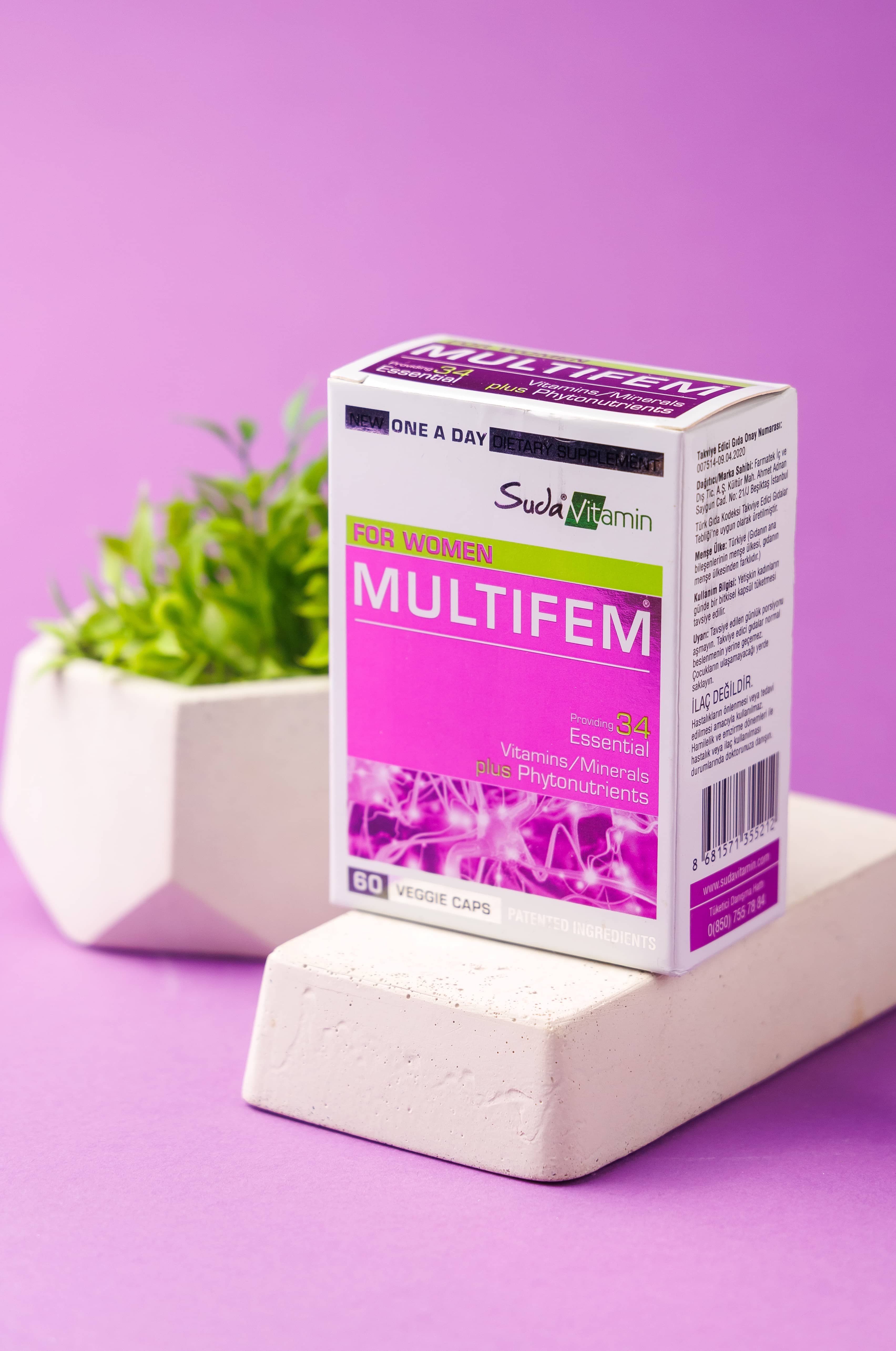 Suda Vitamin Multifem For Women Multivitamin 60 kapsul 4