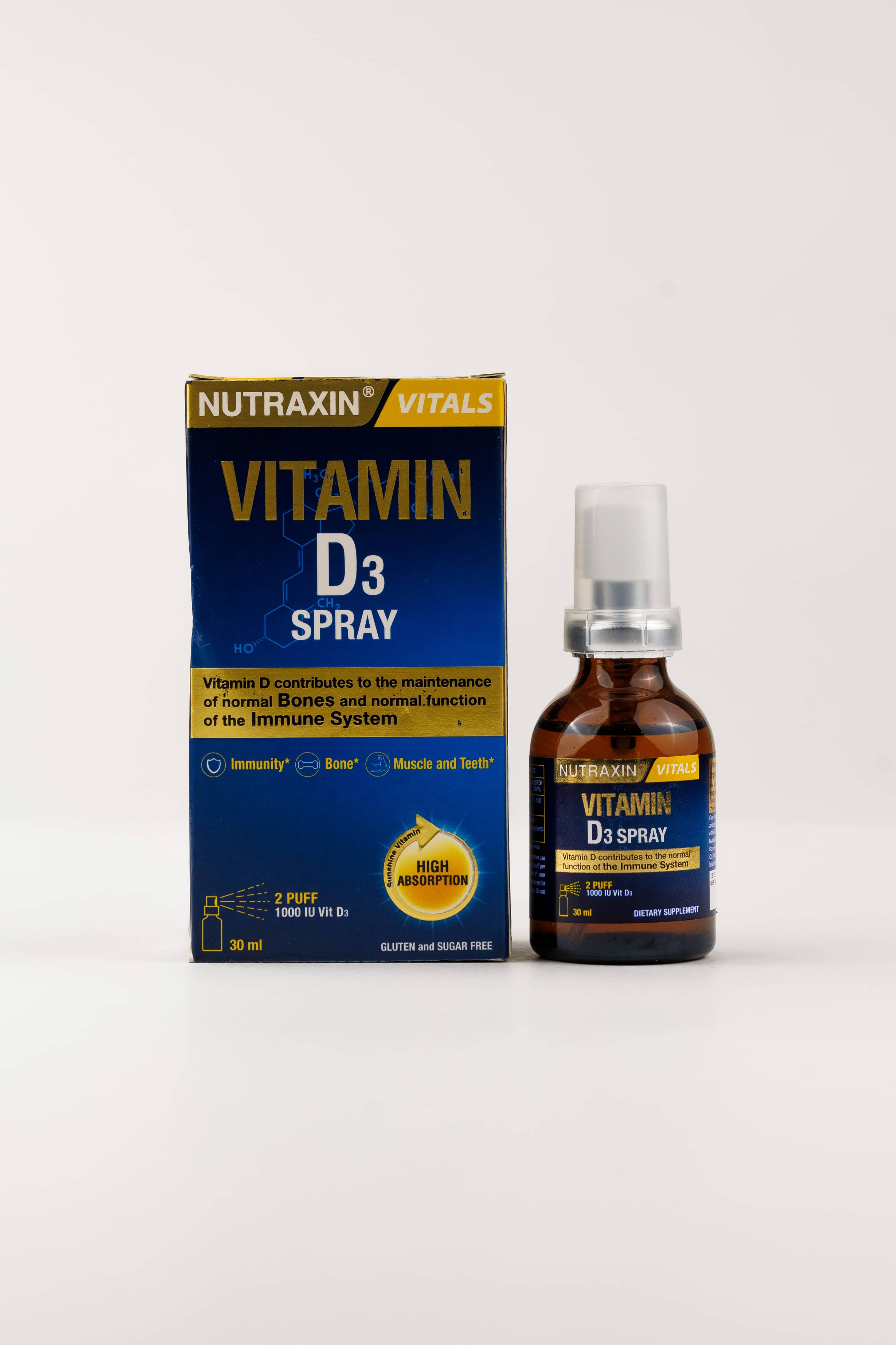 Nutraxin Vitamin D3 500 IU SPREY, 30 ml 4