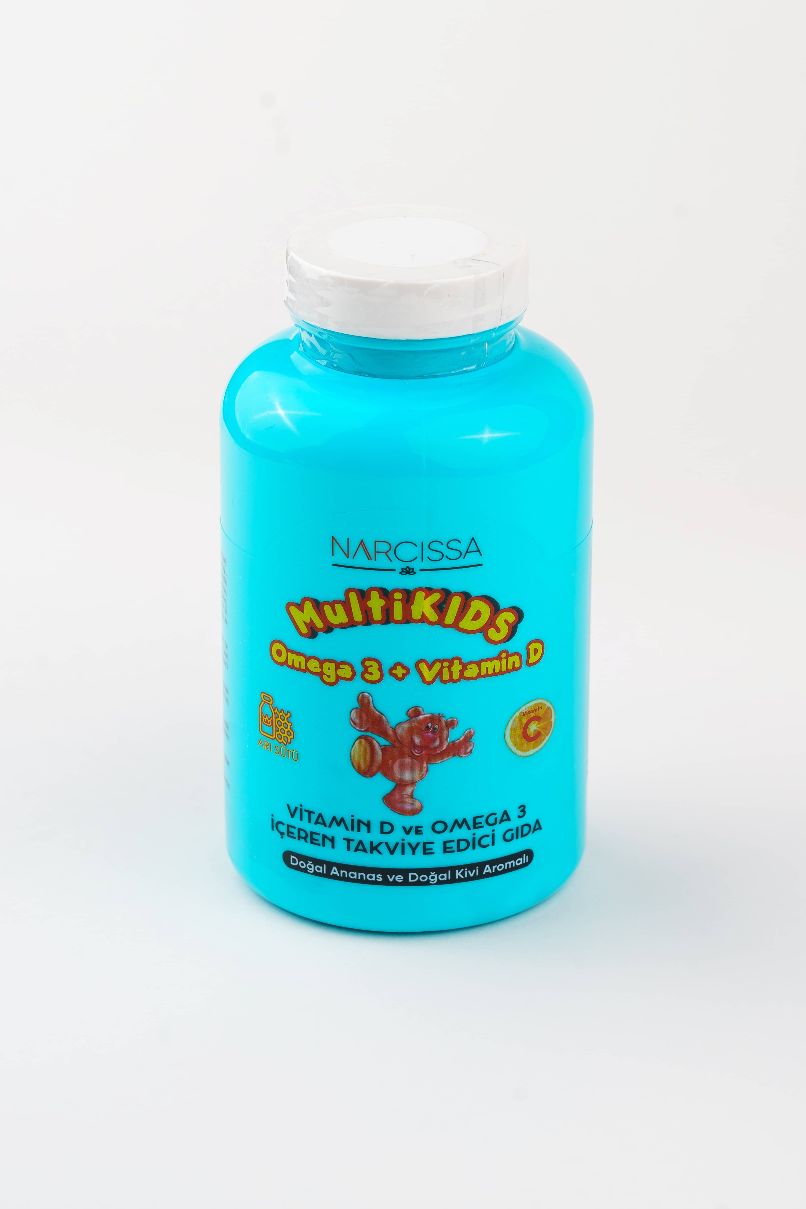 Narcissa Multikids Omega3 & Vitamin D, 90 gummies 1