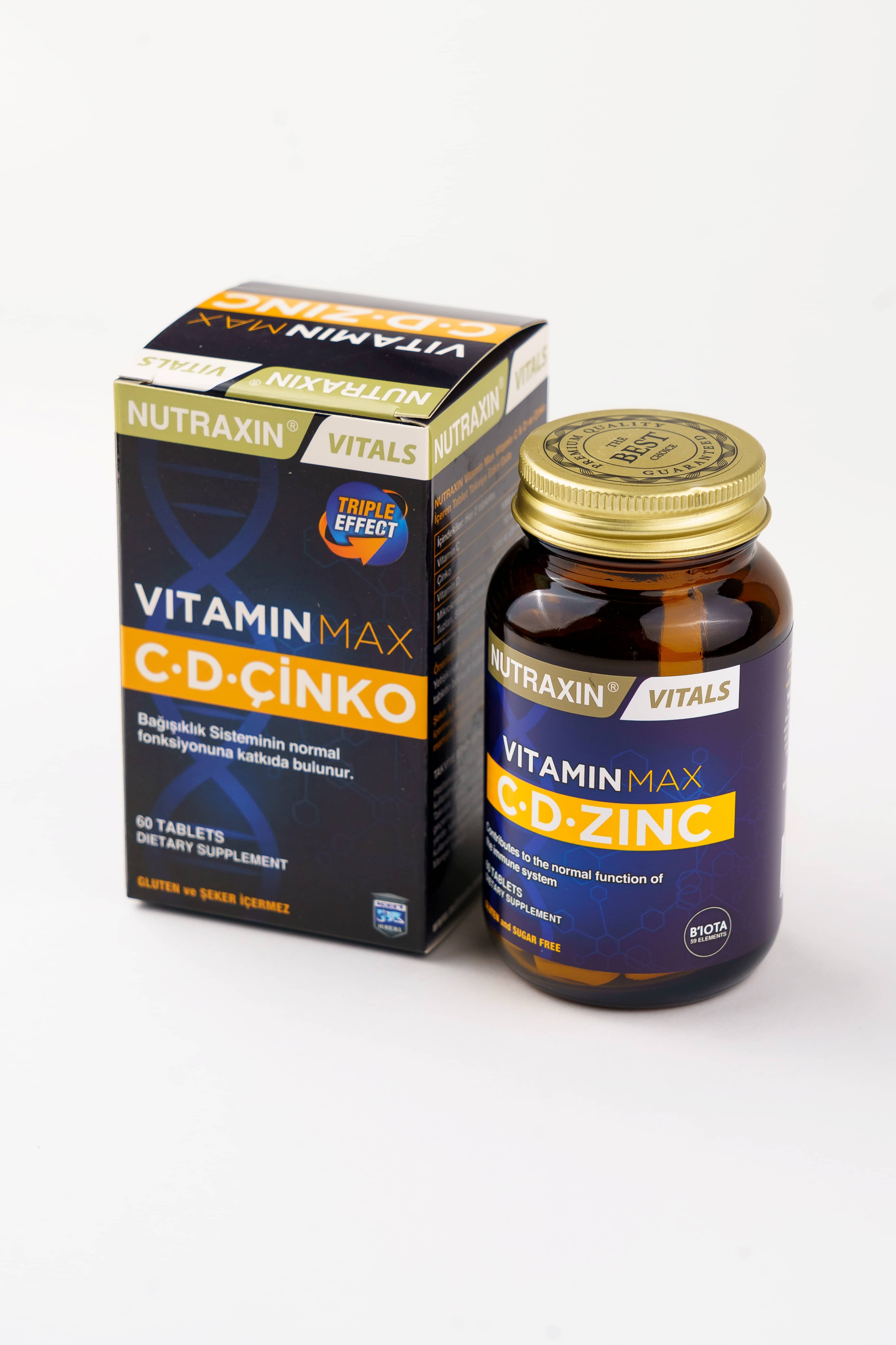Nutraxin Vitamin Max C-D-Zinc, 60 Tablet 1