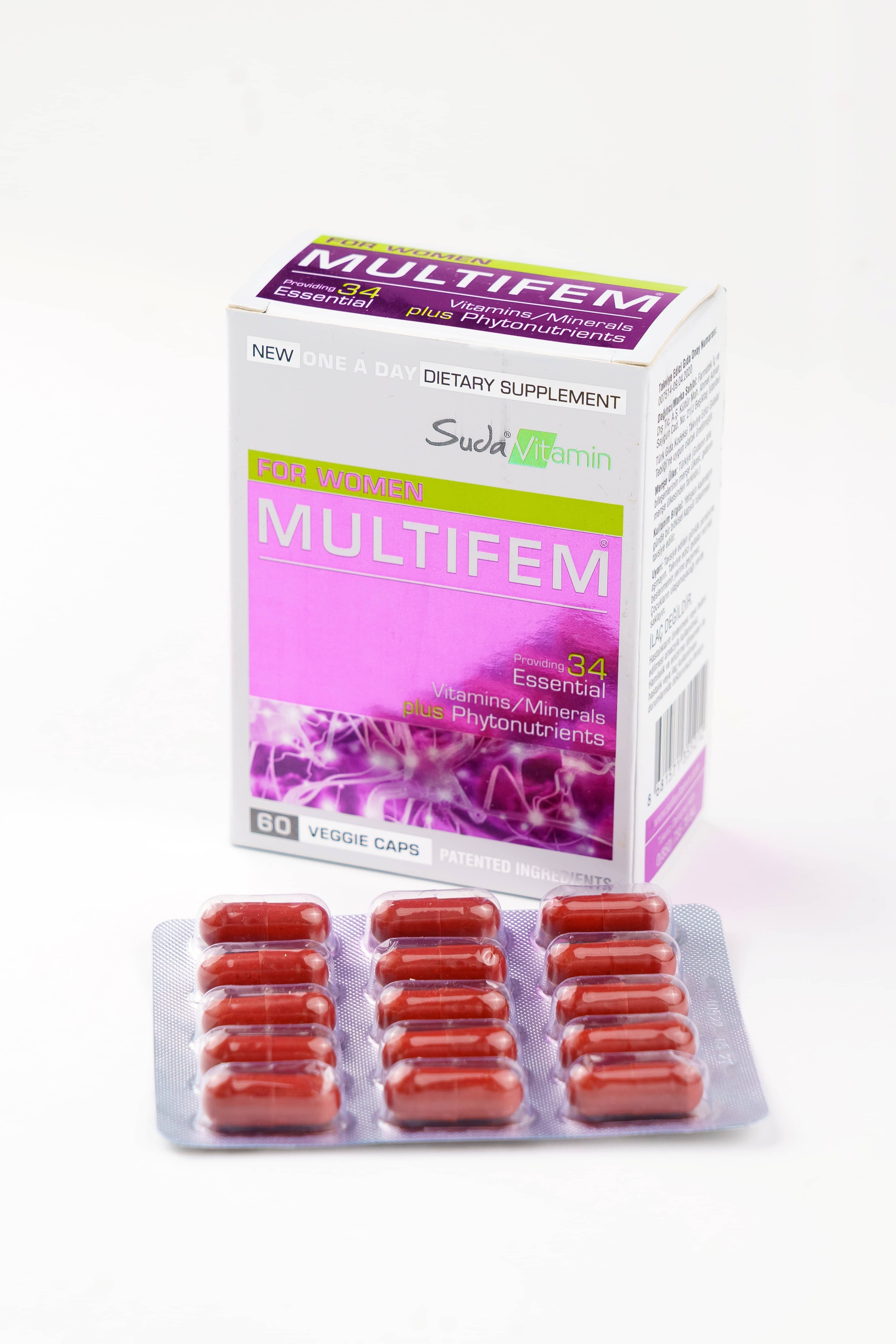 Suda Vitamin Multifem For Women Multivitamin 60 kapsul 1