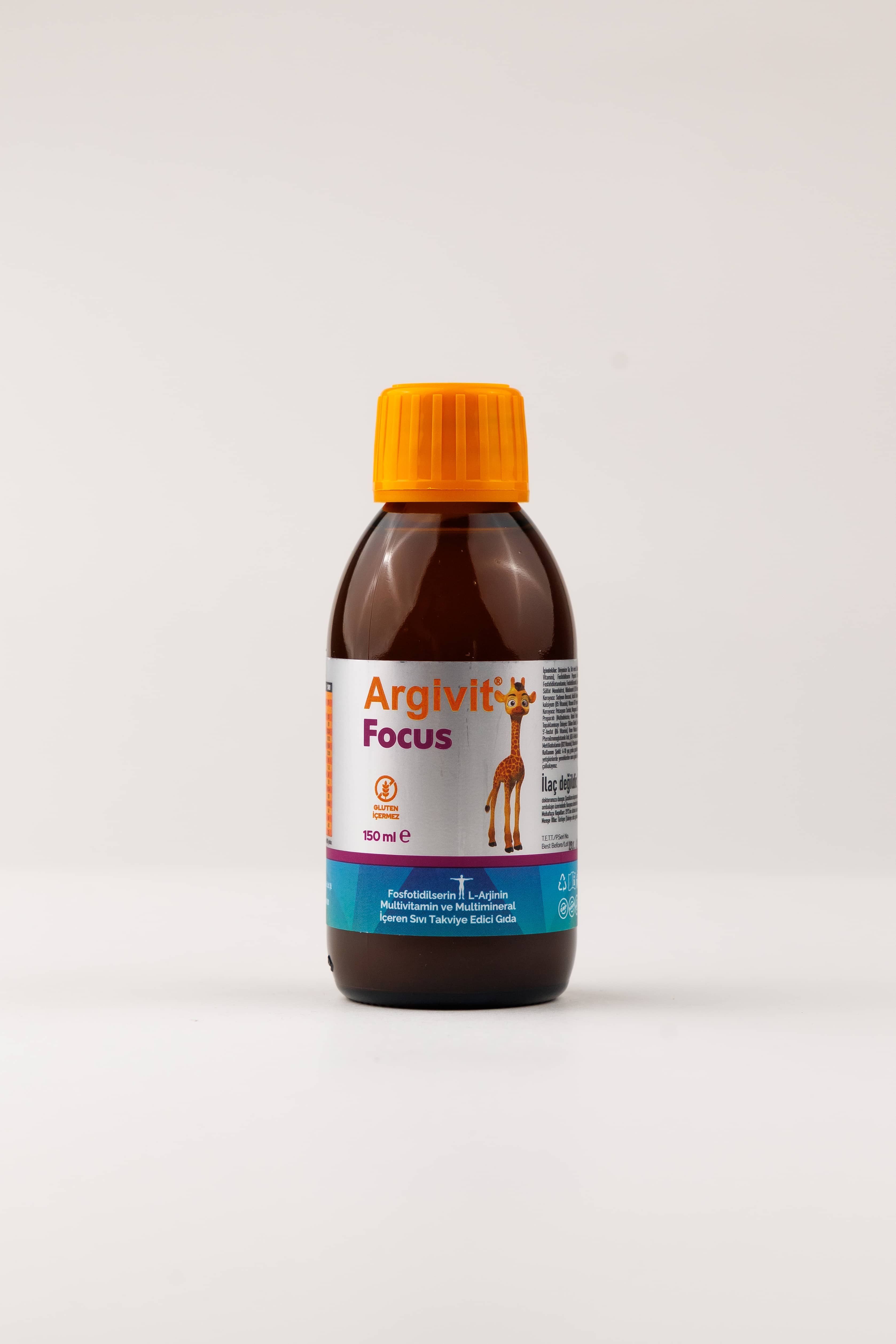 Argivit Focus Fosfotidilserin L Arjinin Multivitamin, 150 ml 2