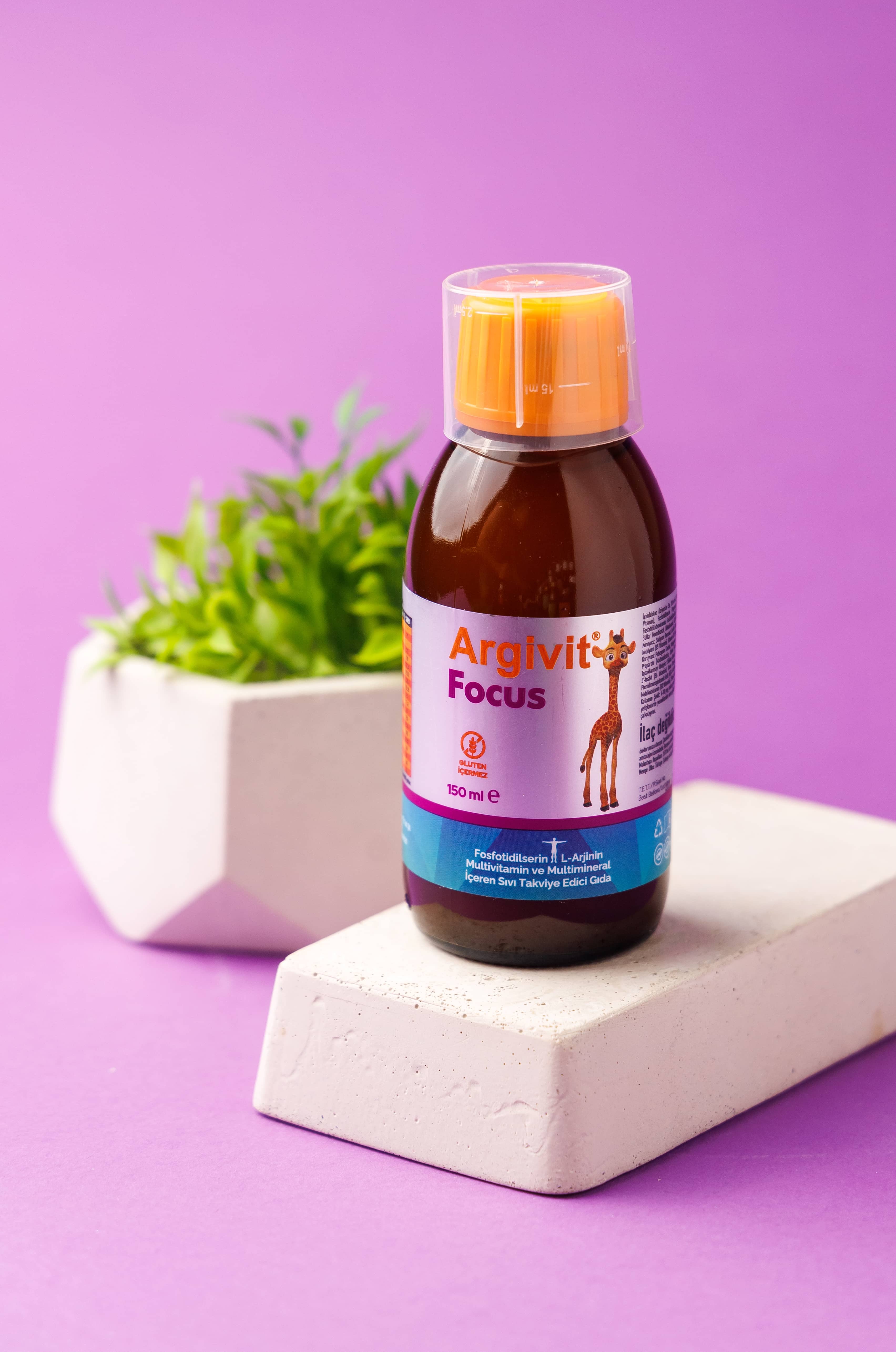 Argivit Focus Fosfotidilserin L Arjinin Multivitamin, 150 ml 5