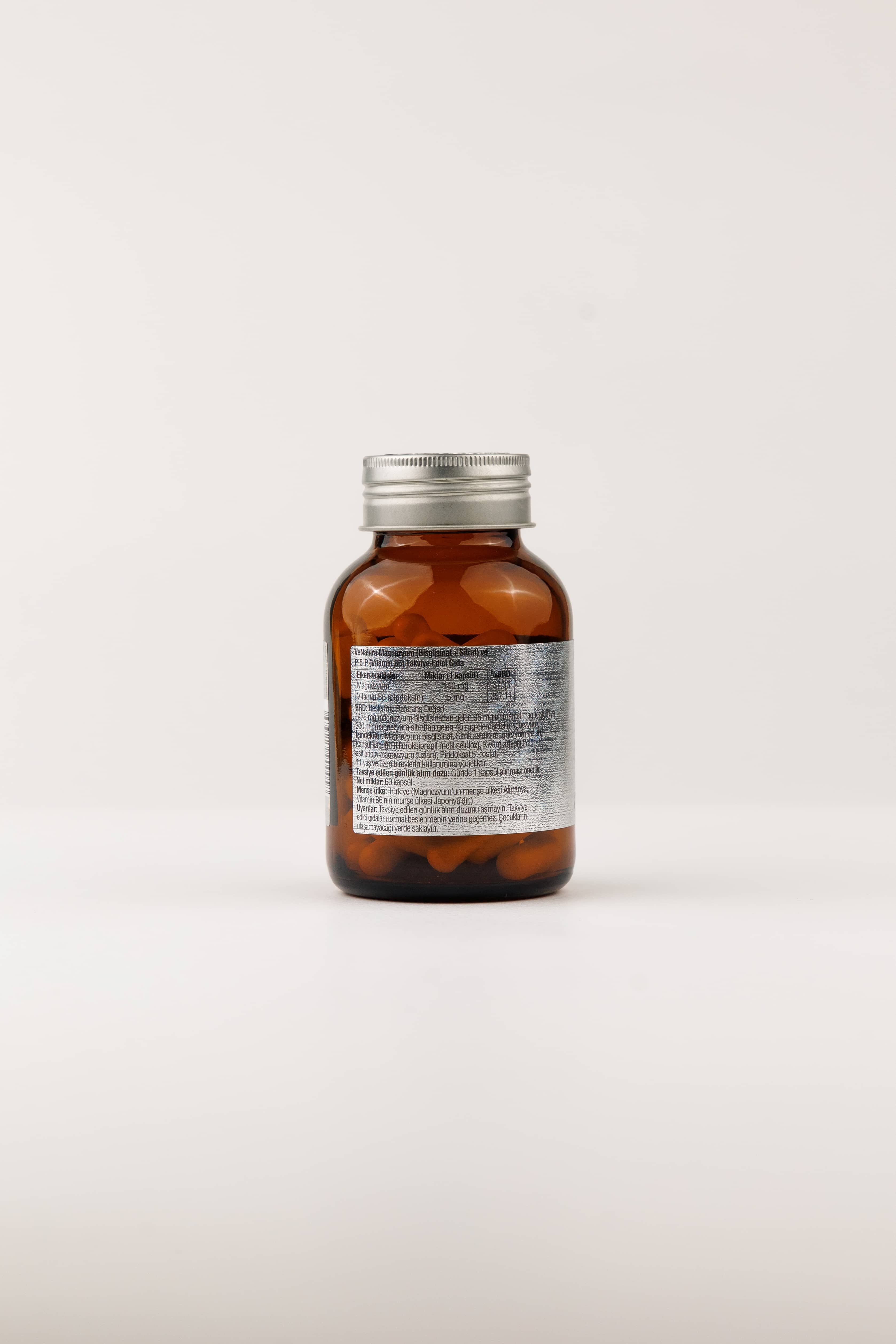 VeNatura Magnesium Bisglisinat+Citrate P5P Vitamin B6, 60 tablet 3