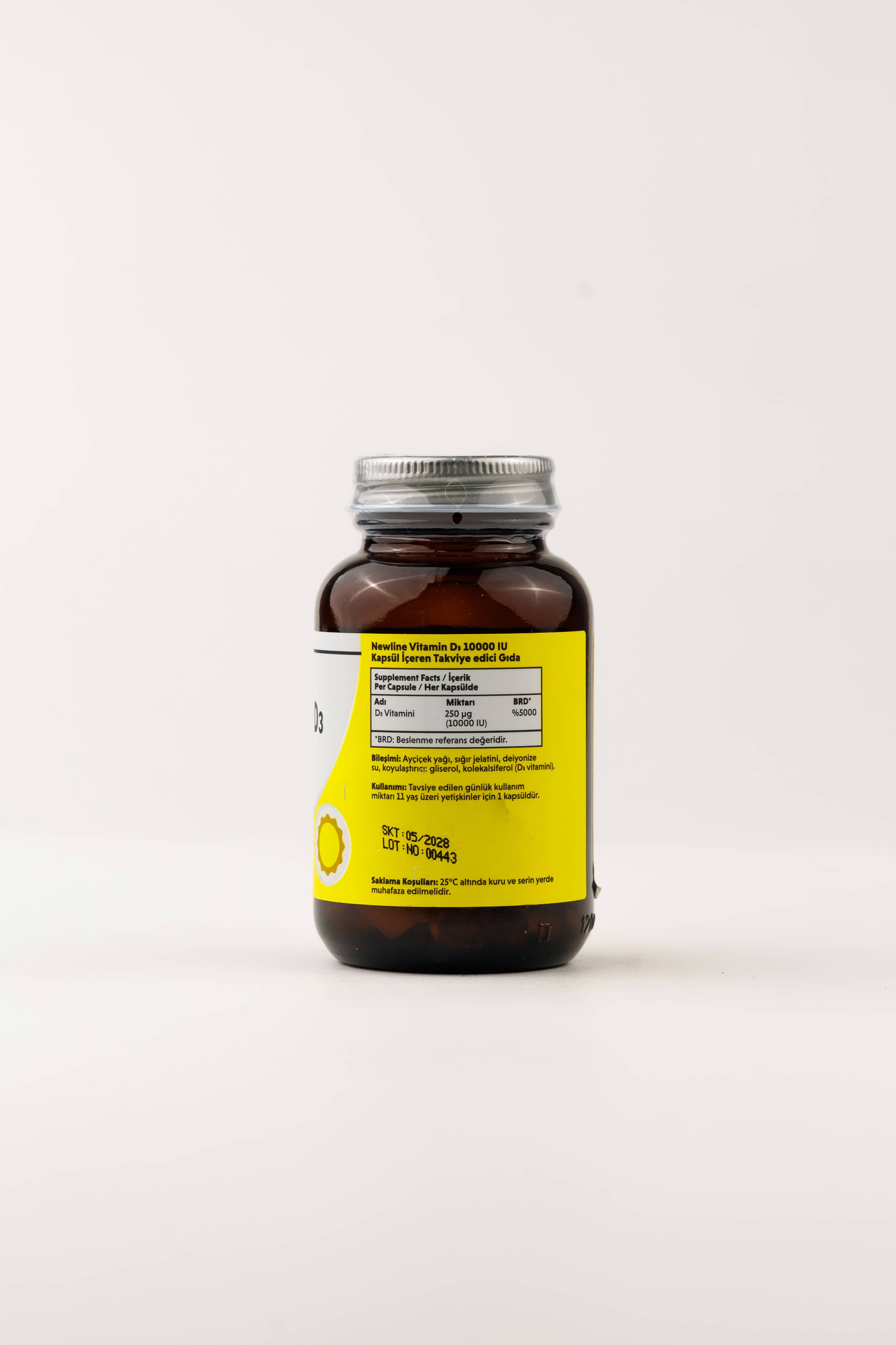 NEWLINE Vitamin D3 10000IU 120 kapsul 3