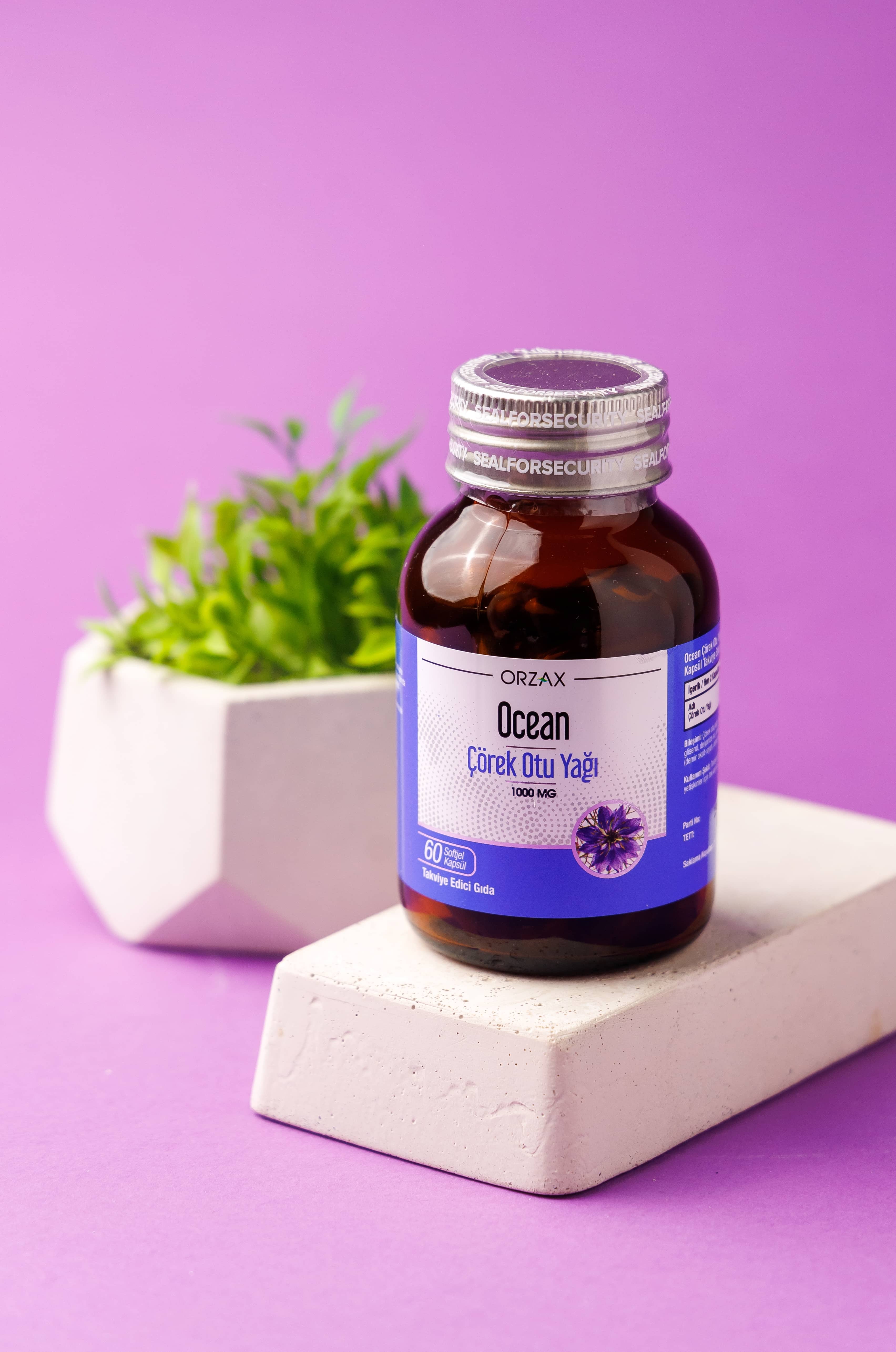 Orzax Corek Otu Yagı 1000 mg, 60 Kapsül 5