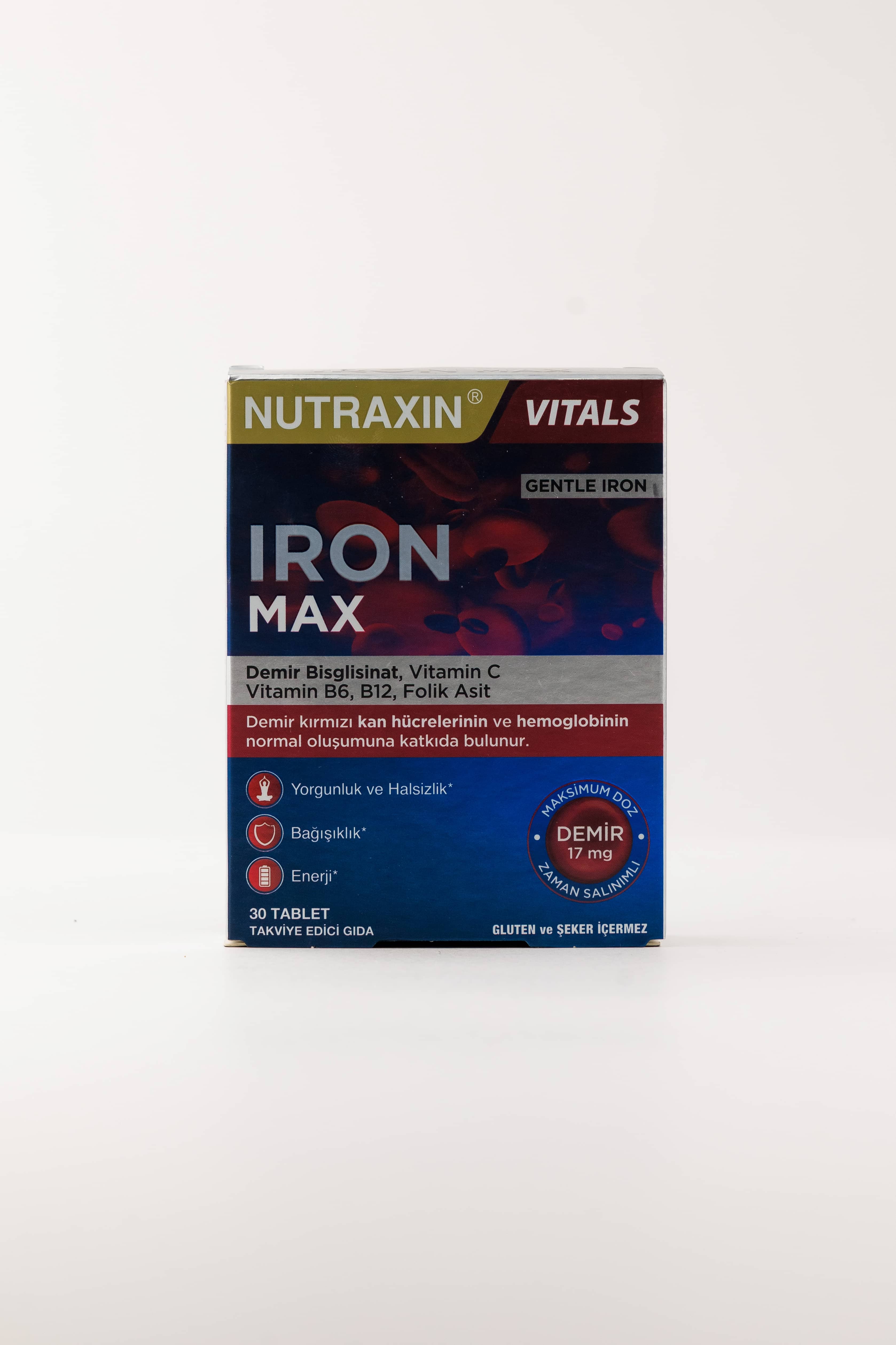 Nutraxin Iron Max 17 Mg - Demir, 30 Tablet 2