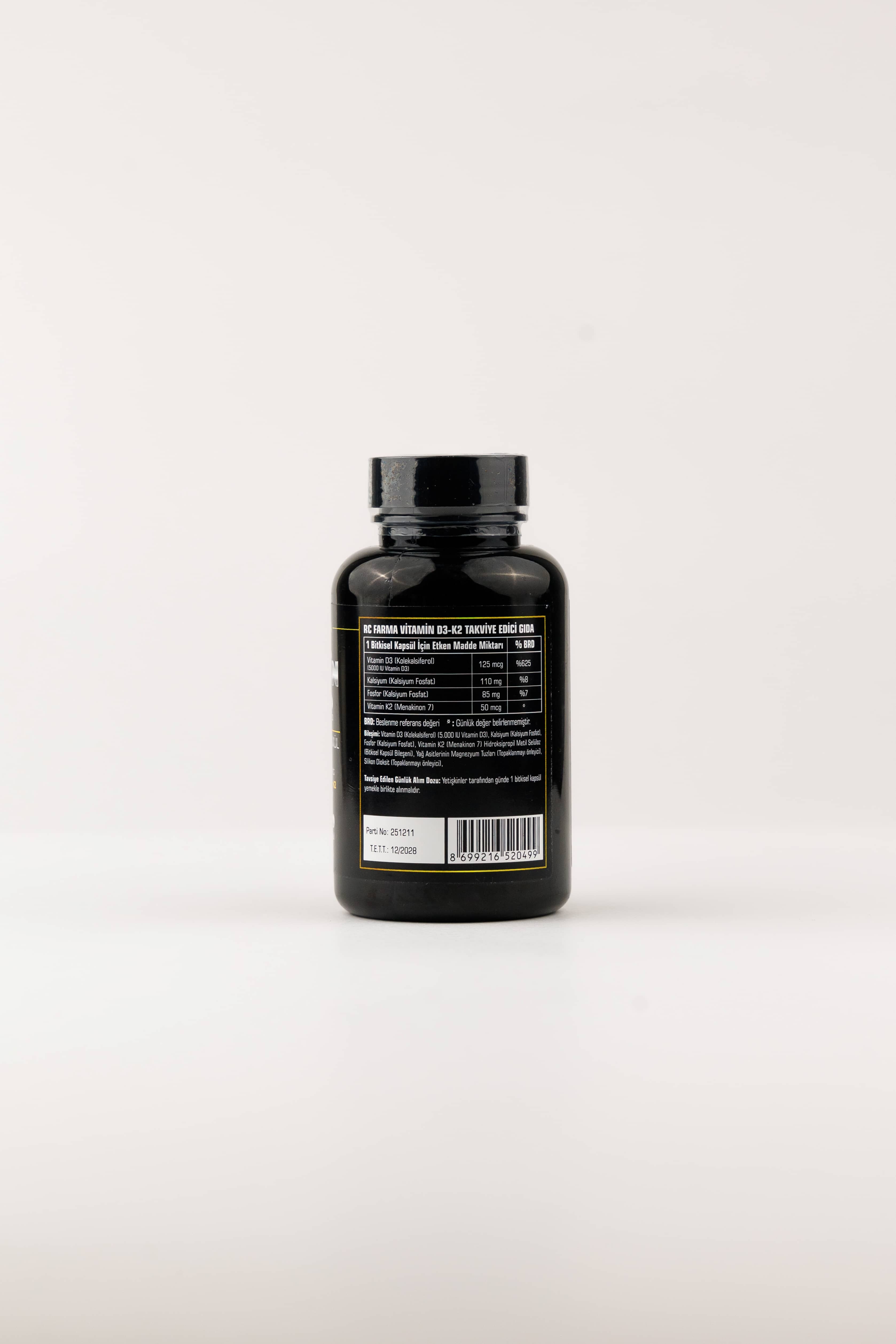 RCFARMA Vitamin D3+K2 5000IU, 120 kapsul 3