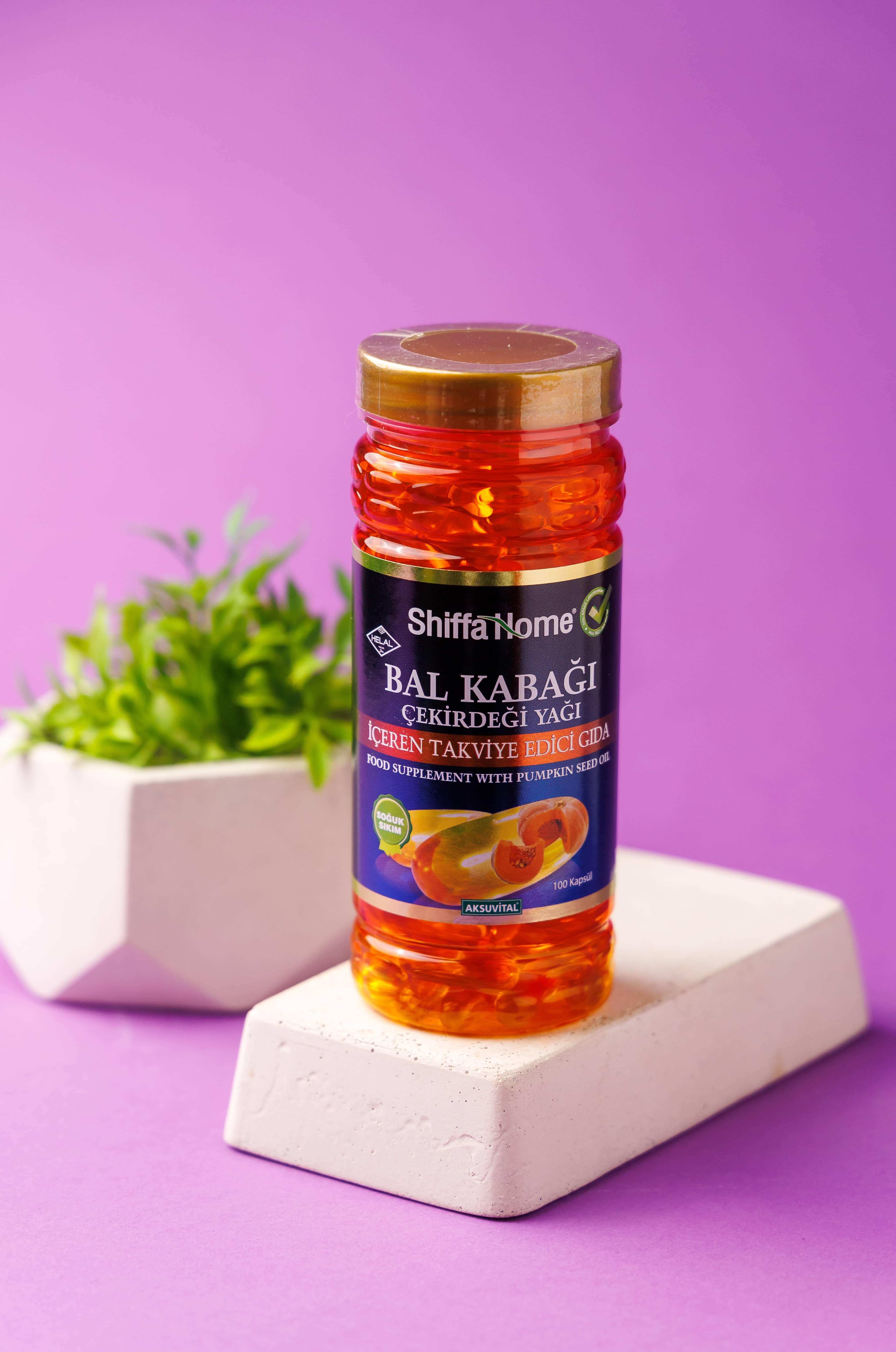 Shiffa Home Bal Kabagi Cekirdegi yagi 1000mg, 100 kapsul 3