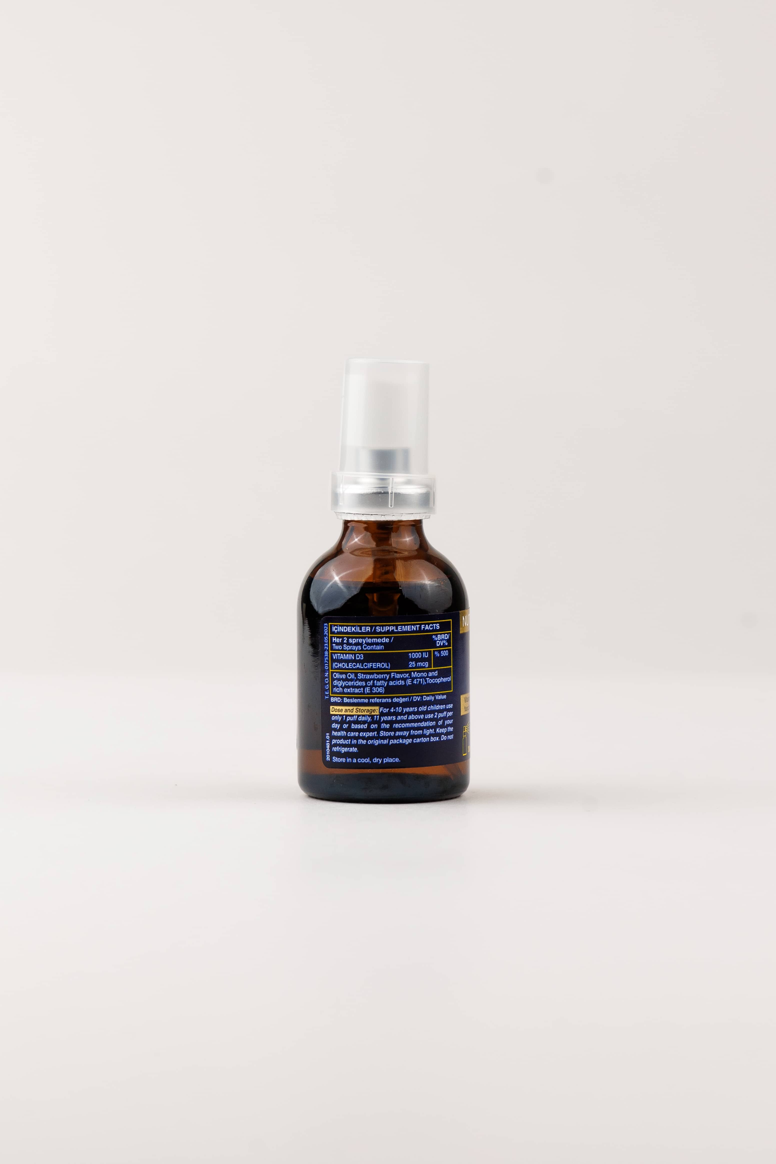 Nutraxin Vitamin D3 500 IU SPREY, 30 ml 3