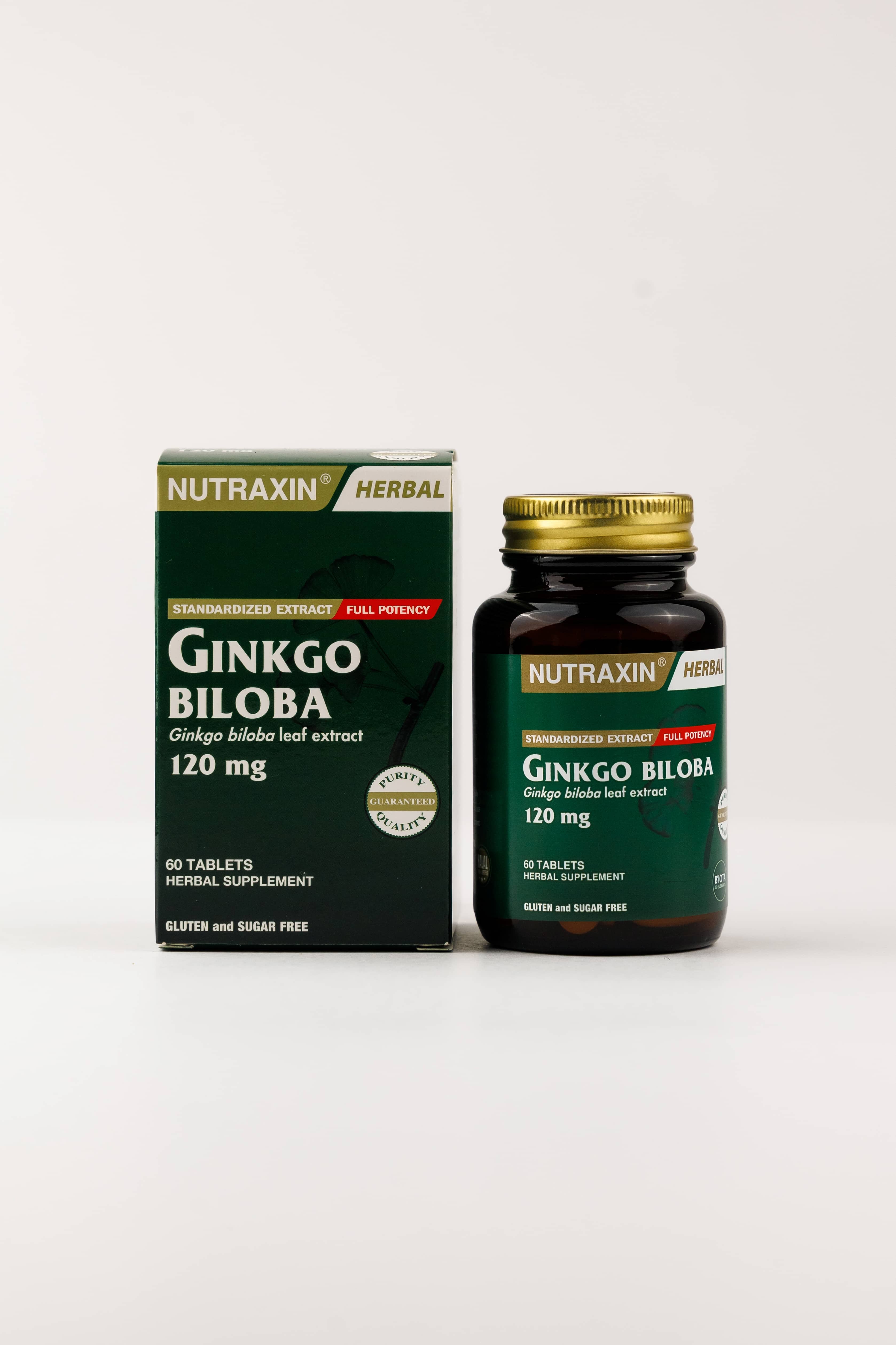 Nutraxin Gingko Biloba 120 ml, 60 Tablet 4