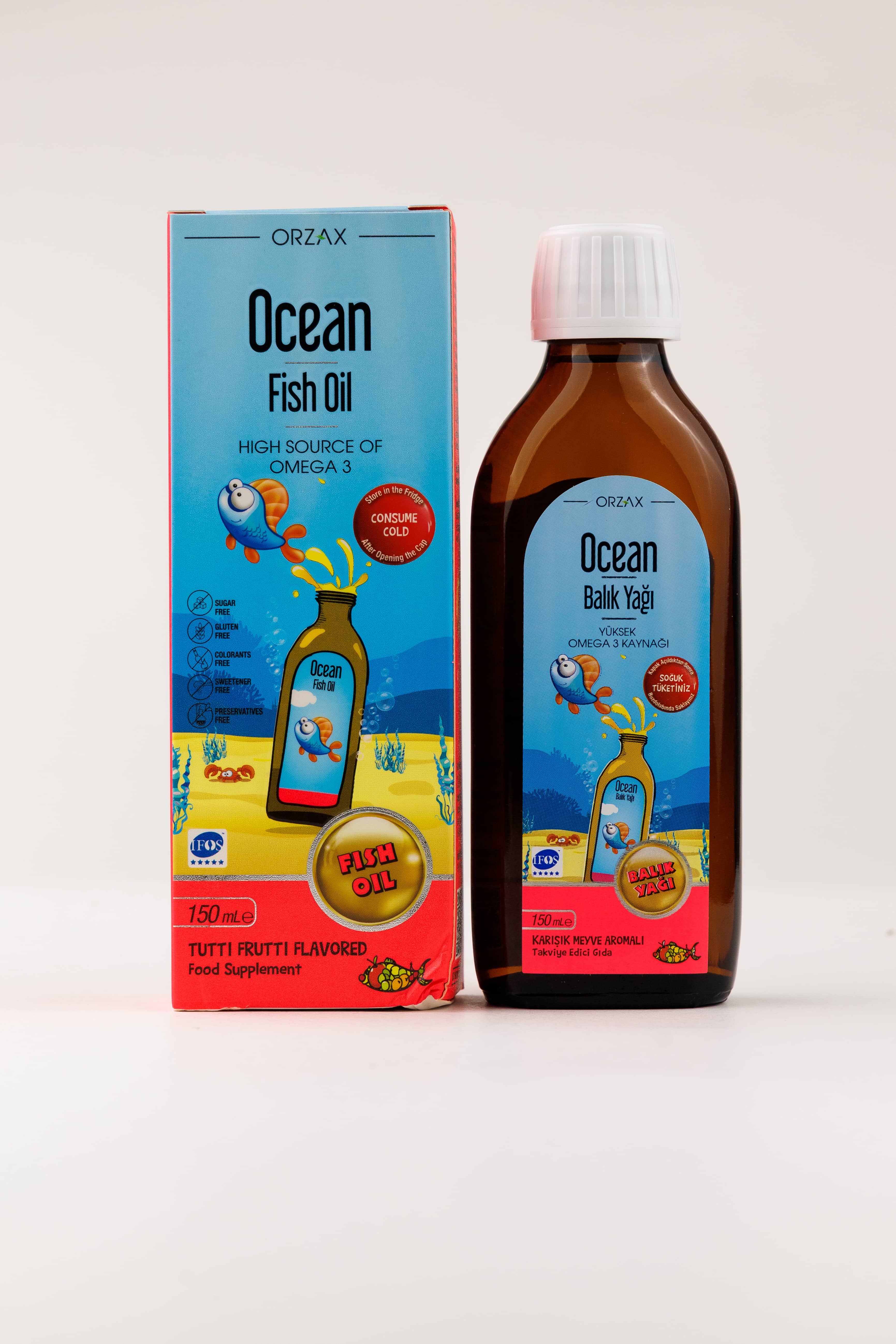 Orzax Tutti Frutti Balik Yagi Surup, 150 ml 4