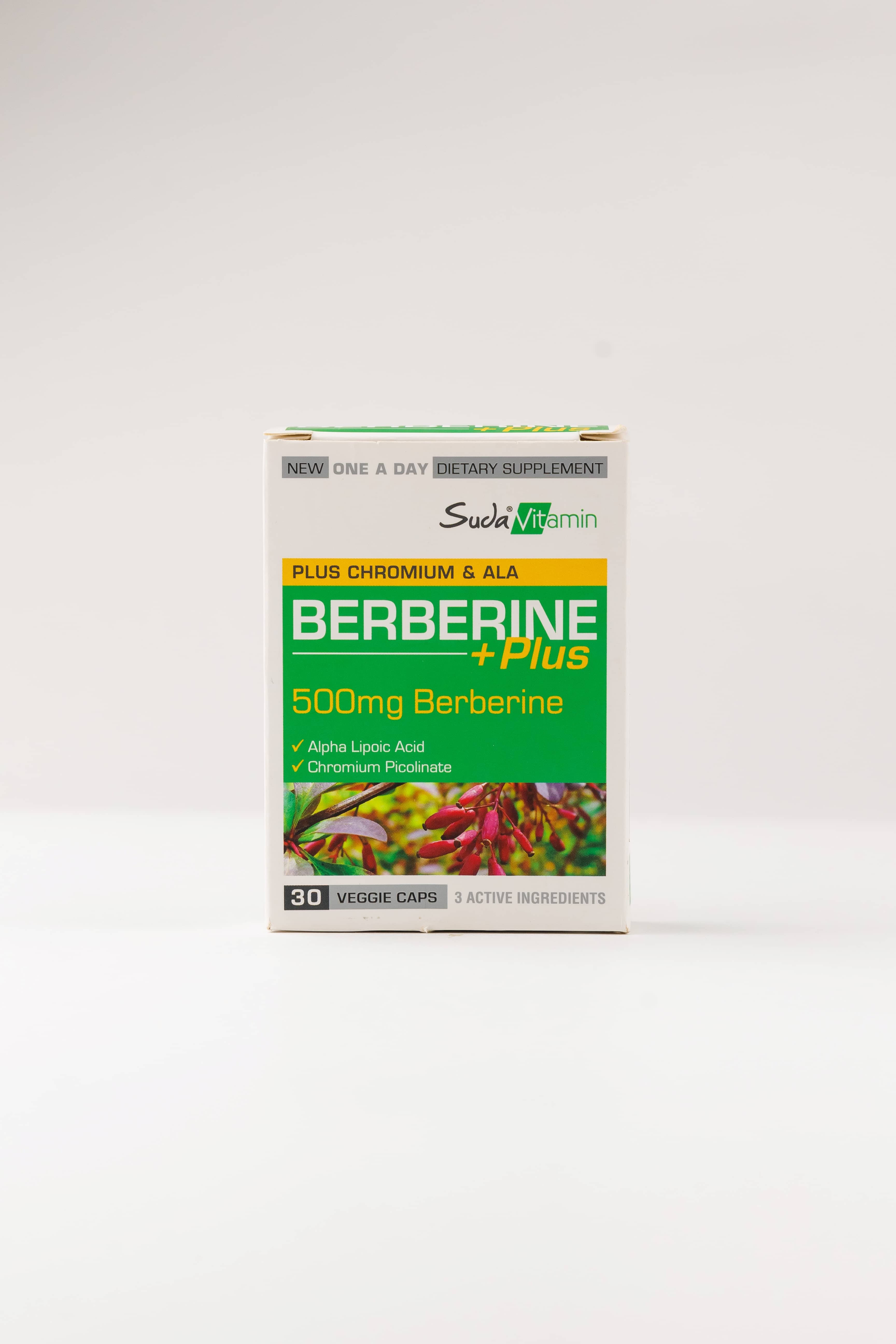 Suda Vitamin Berberine plus500 mg, 30 Kapsula 2