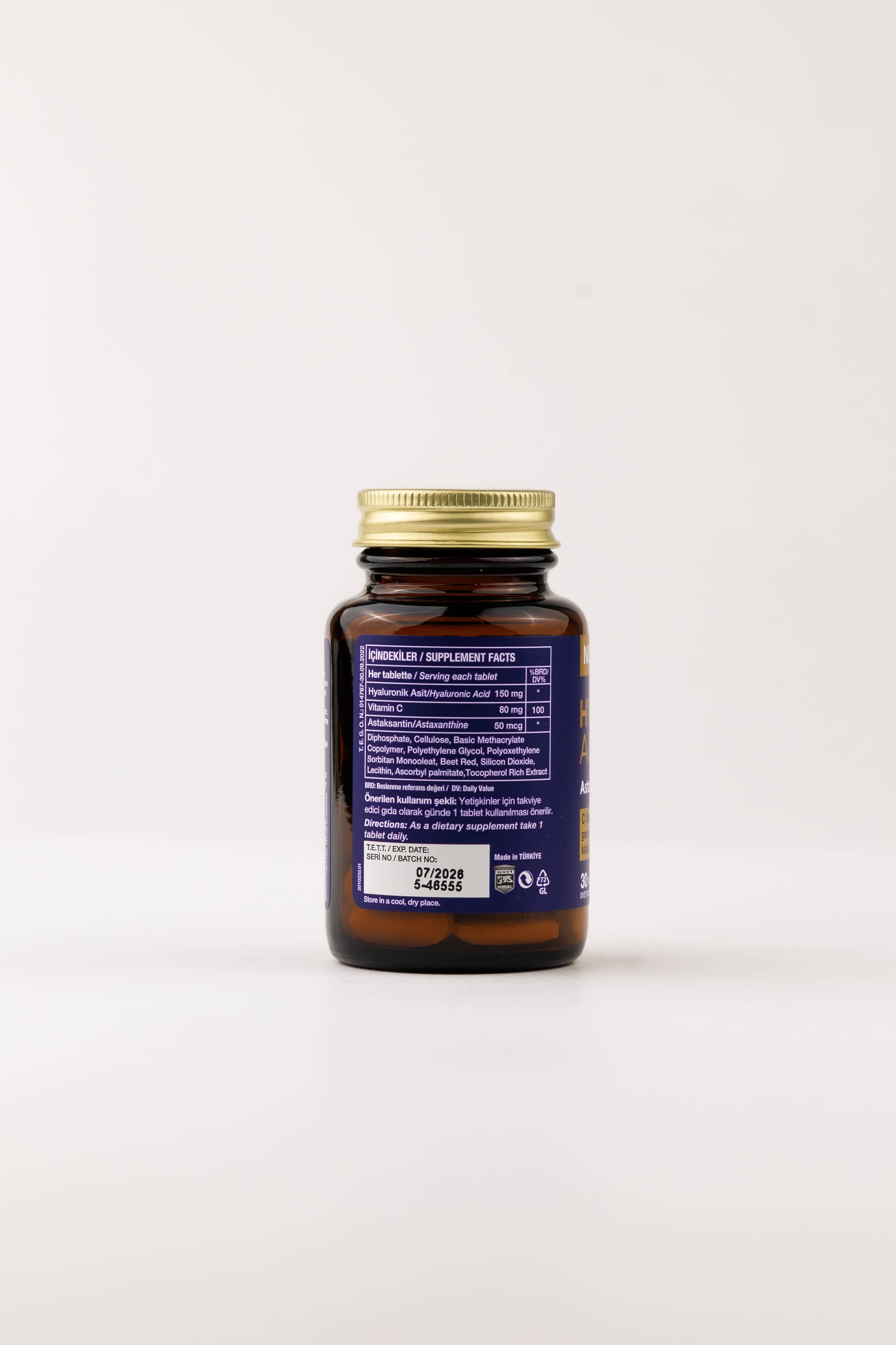Nutraxin Hyaluronic Acid C Vitamini, 30 Tablet 3