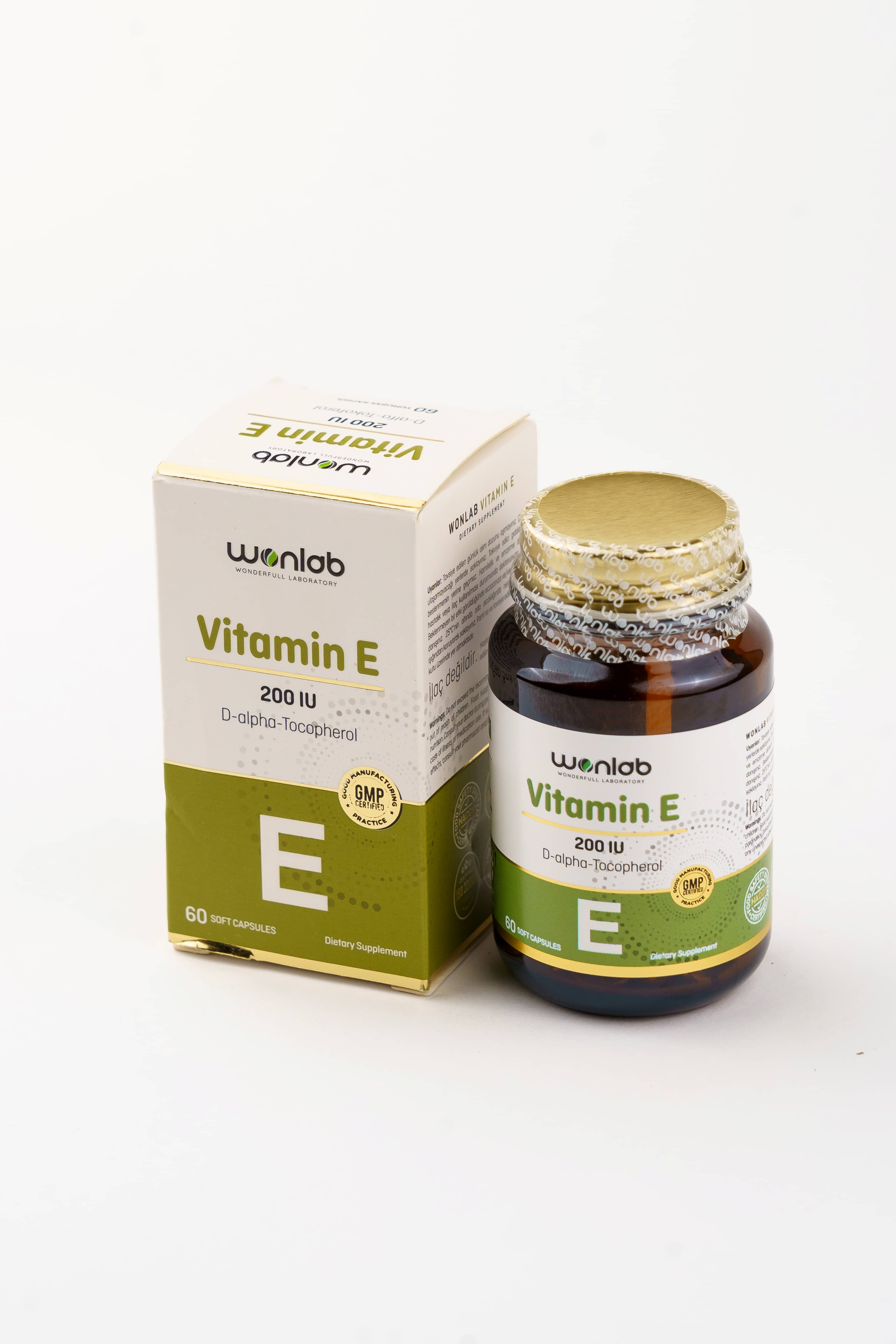 WONLAB Vitamin E Soft Jel 60 caps 1