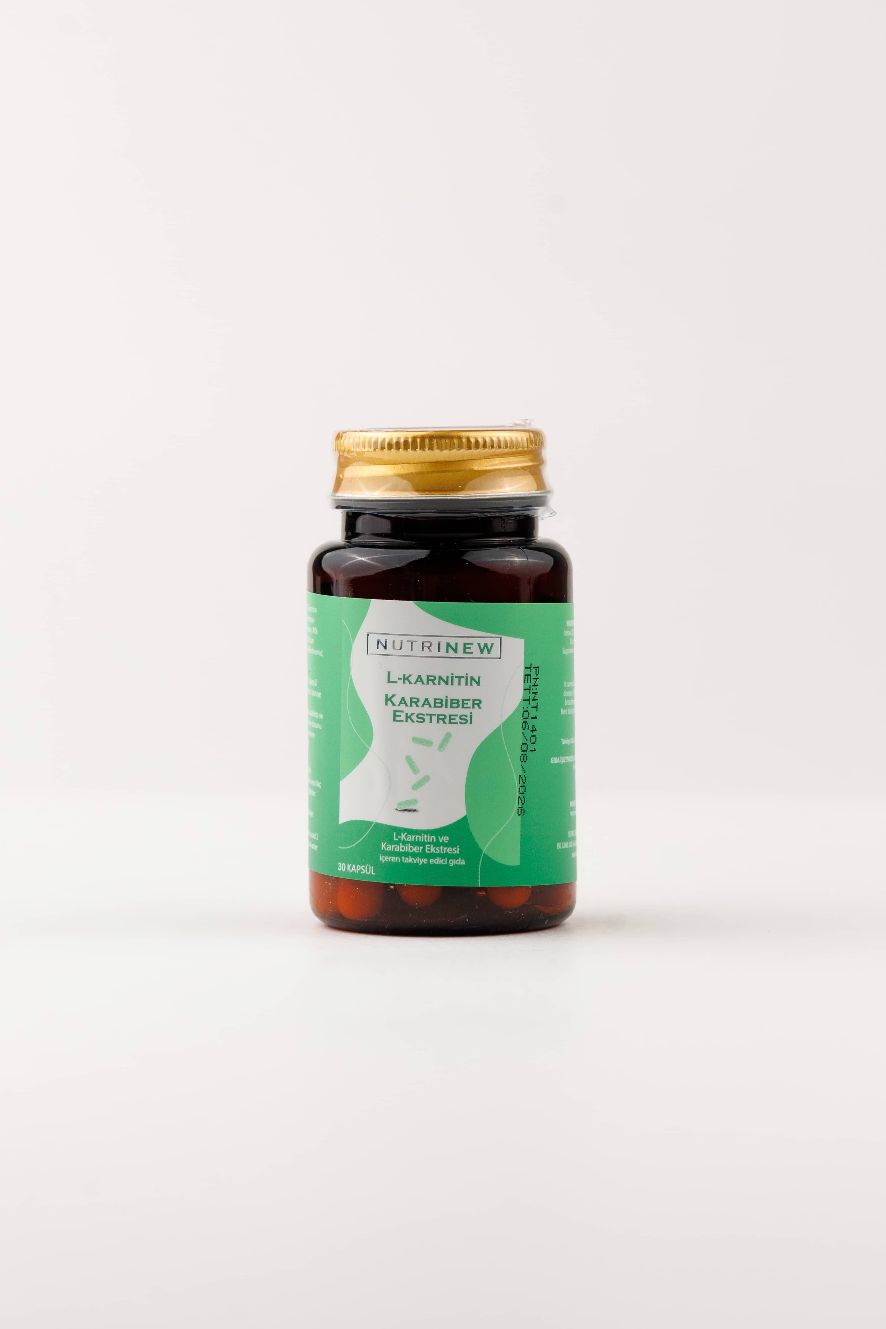 Nutrinew L-karnitin Karabiber Extreli, 30 Kapsül 2