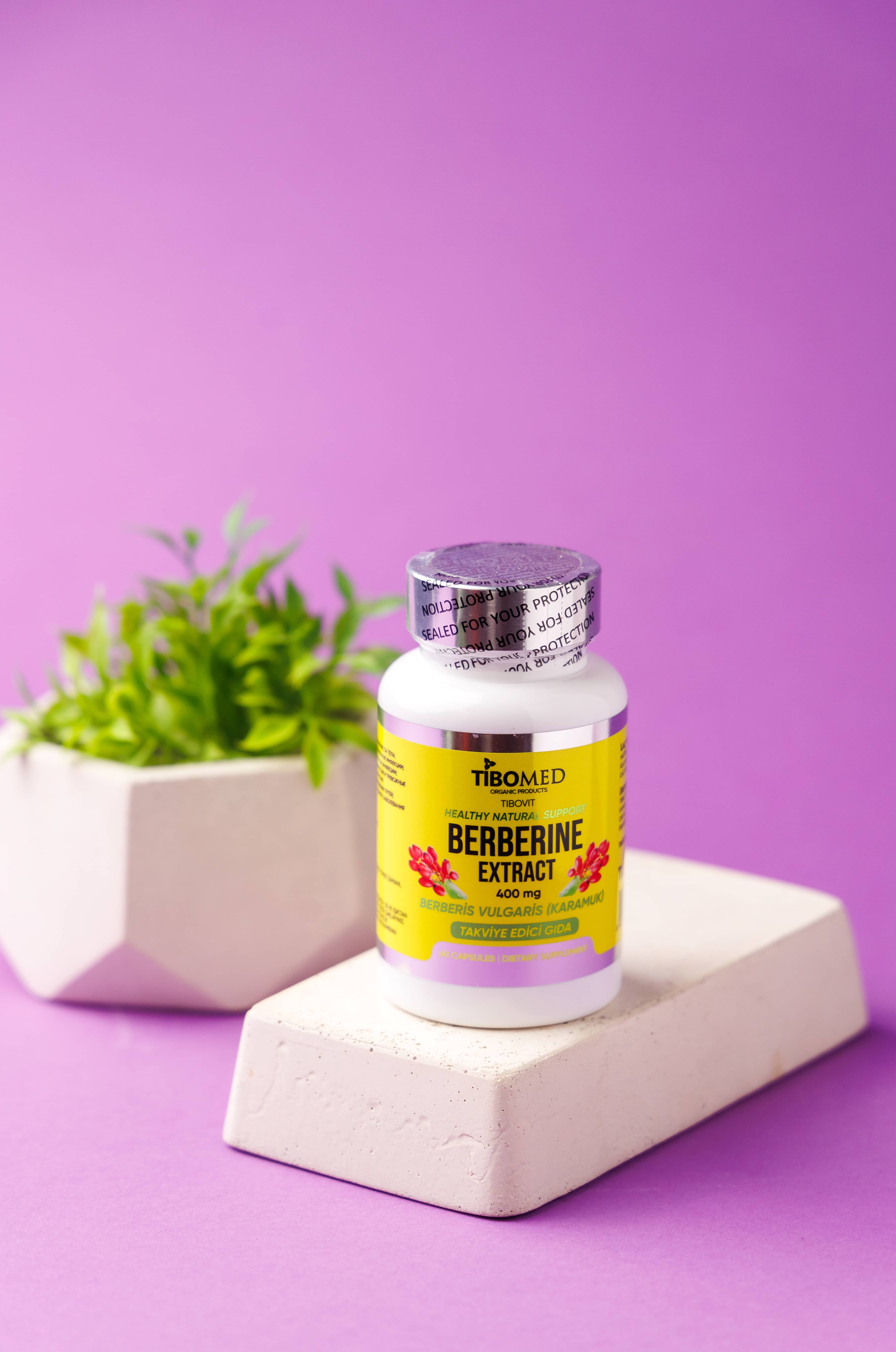 TIBOMED Berberine Extract, 400mg, 60 capsuls 4
