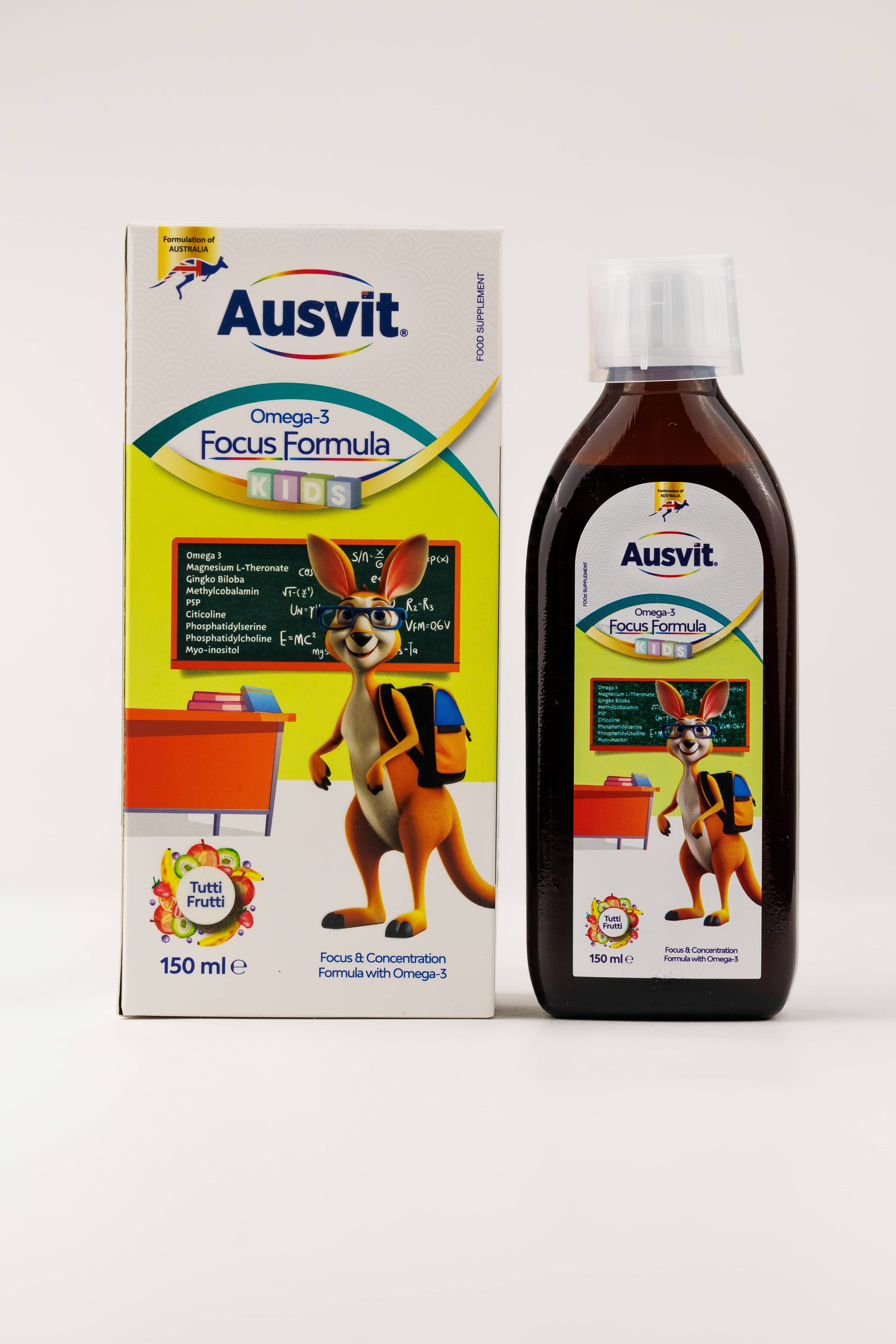 Optom AUSVİT KİDS OMEGA 3 FOCUS FORMULA 150 ML 4
