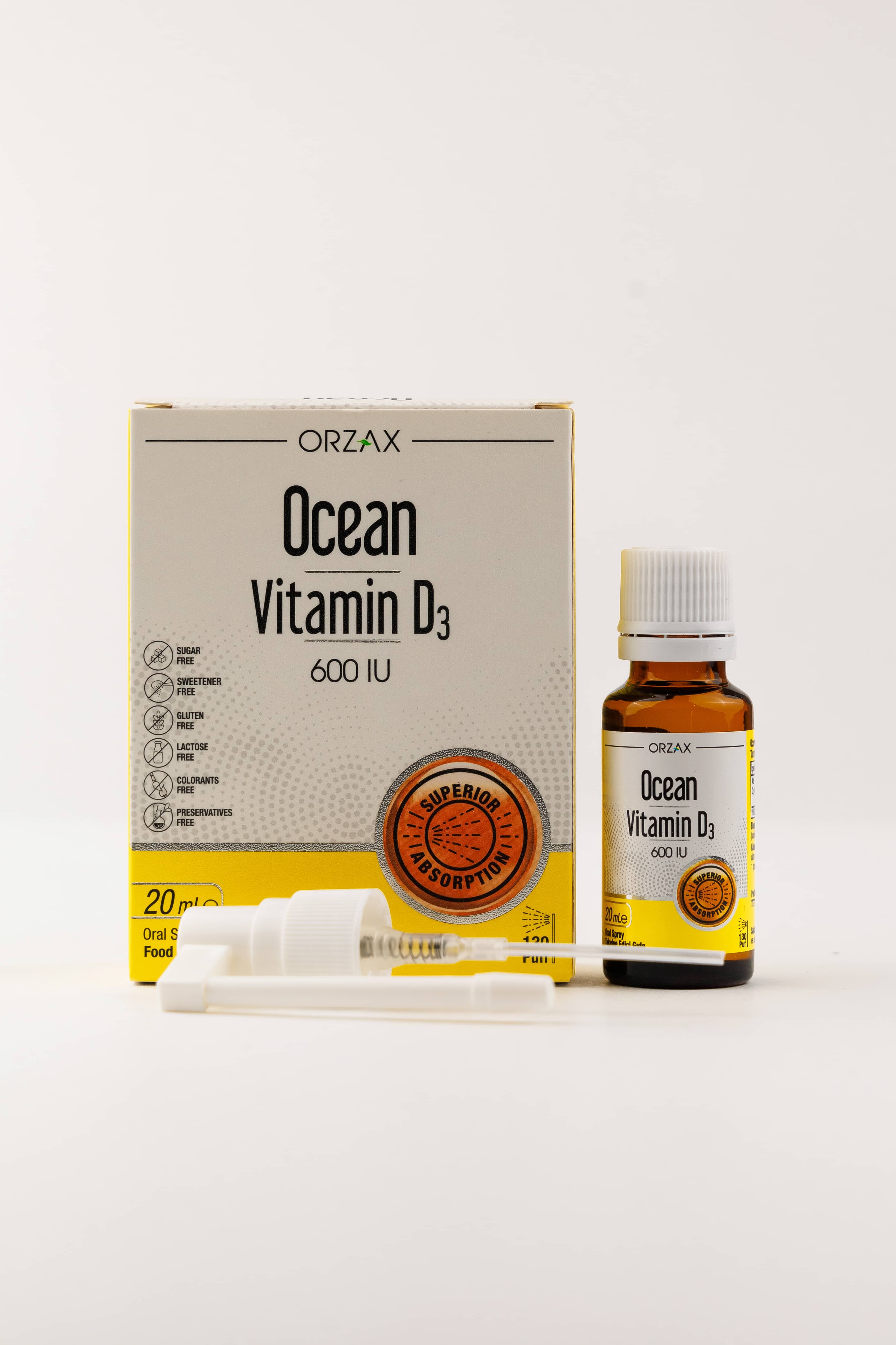 Orzax Vitamin D3 SPREY 600 IU, 20 Ml 4