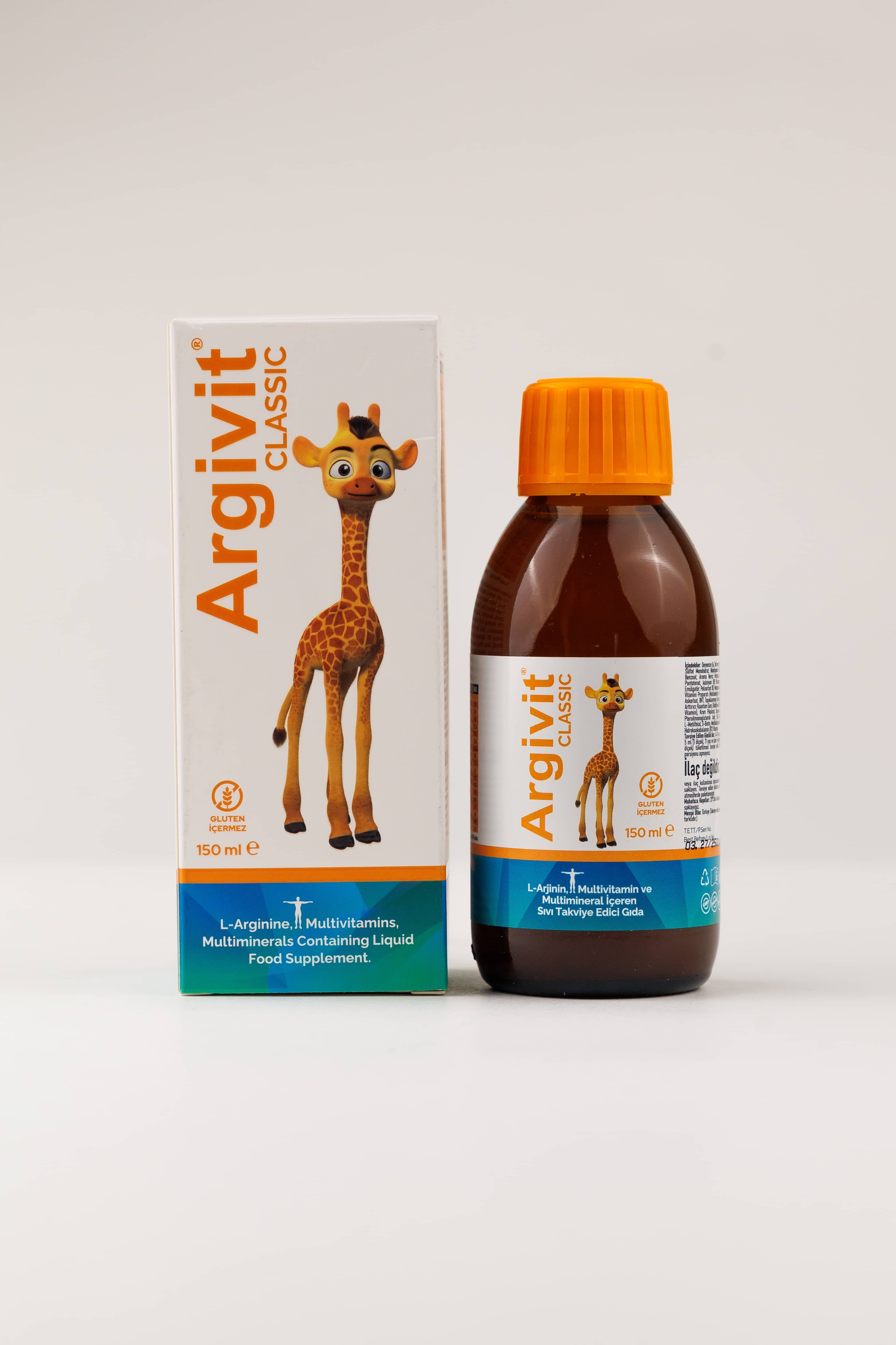 Argivit Classic L Arjinin Multi vitamin&mineral, 150 ml 4