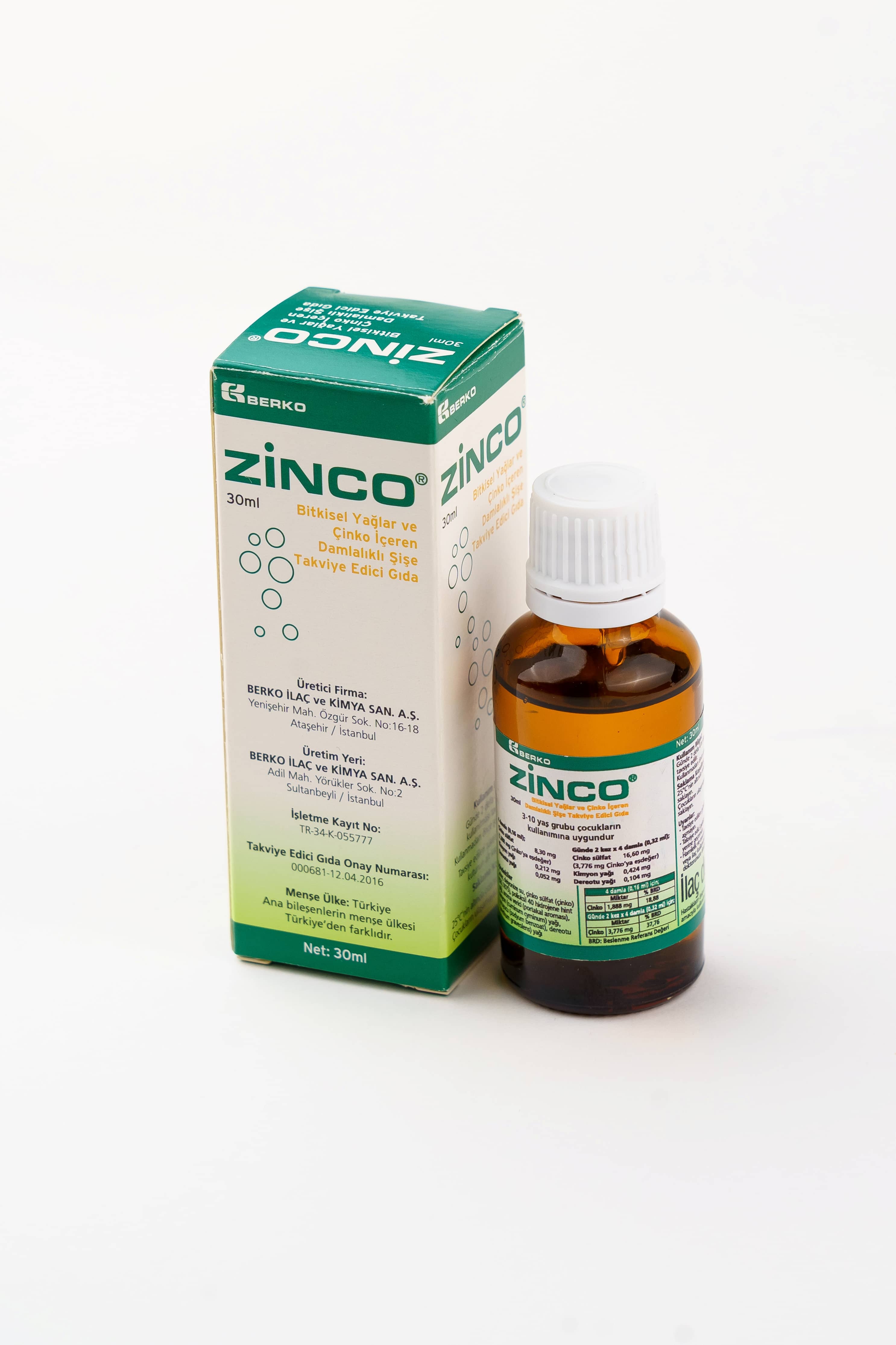 Berko Zinco 30 ml 1