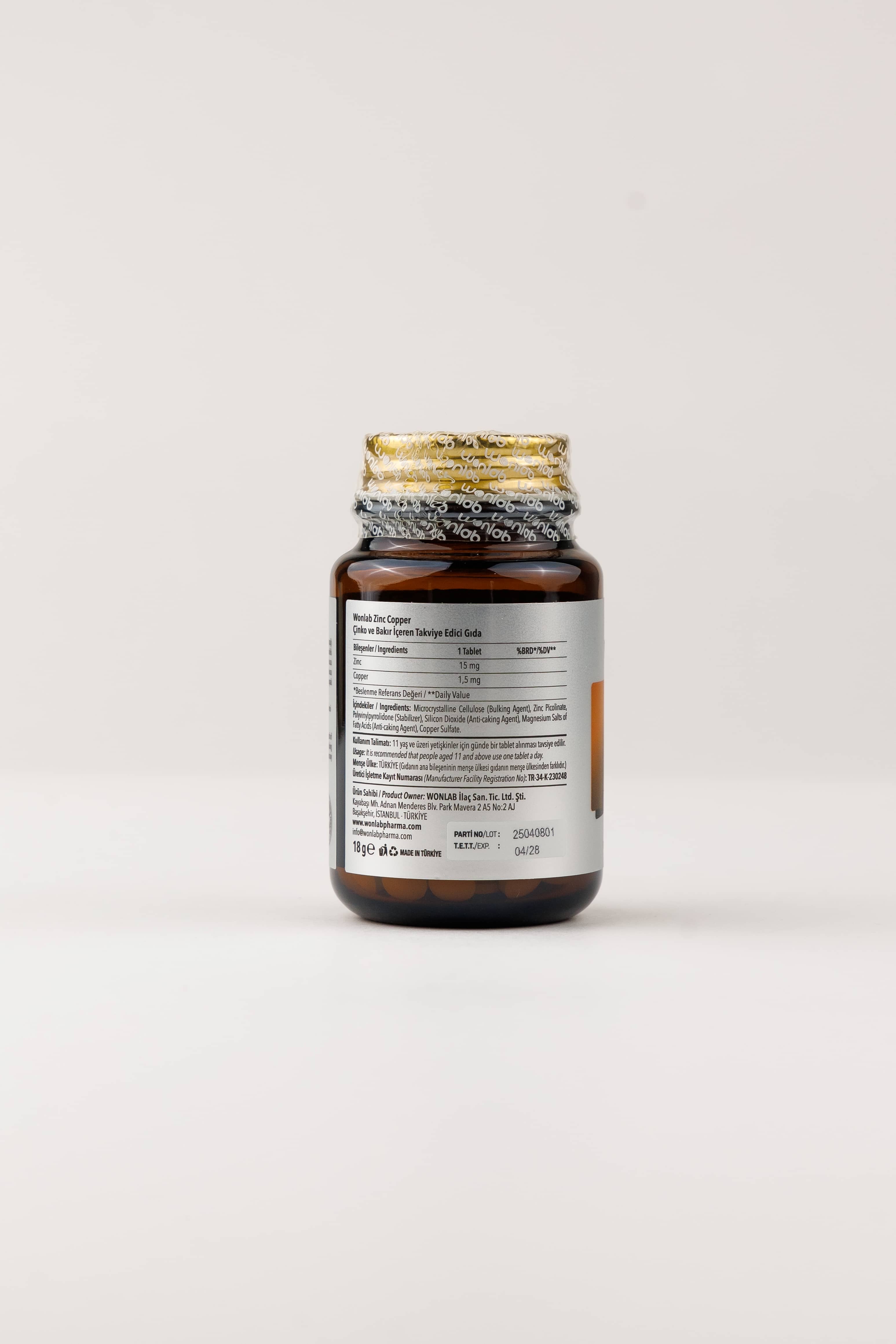 Wonlab Zinc 90 tablet 3