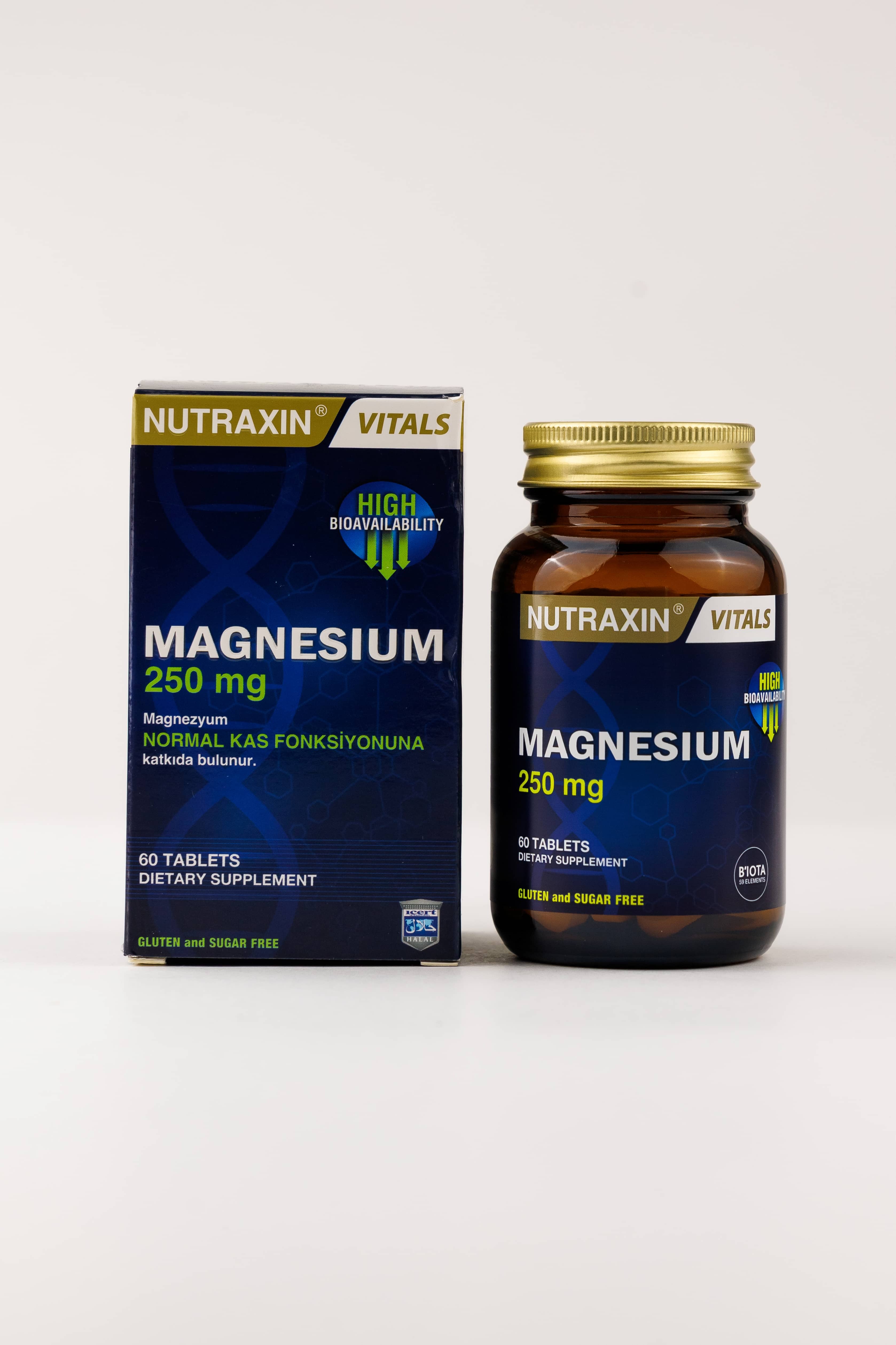 Nutraxin Magnesium Citrate - Magnezyum Takviyesi 250 Mg, 60 tablet 4