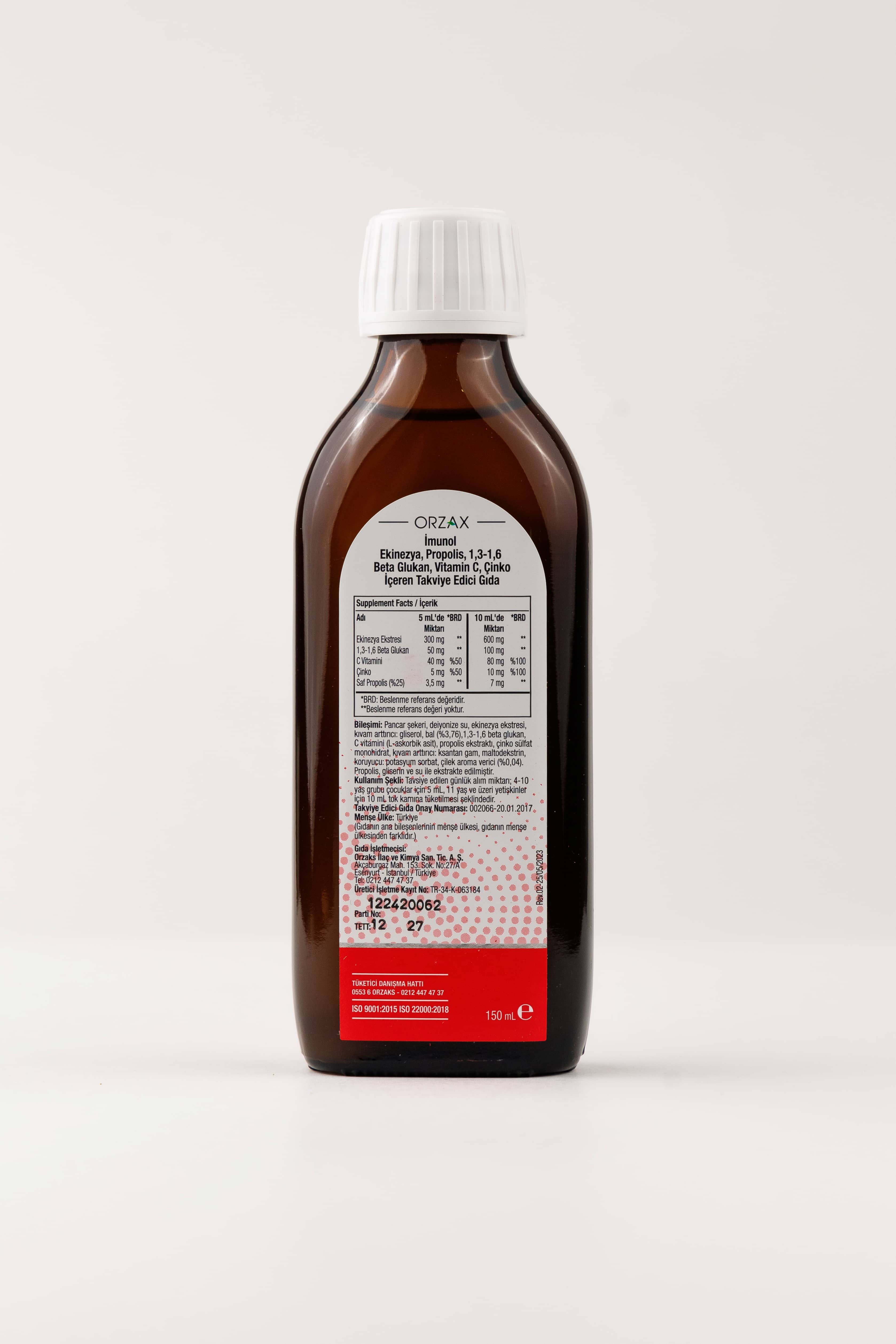 Orzax Imunol Surup BALLI CICEK, 150 ml 3
