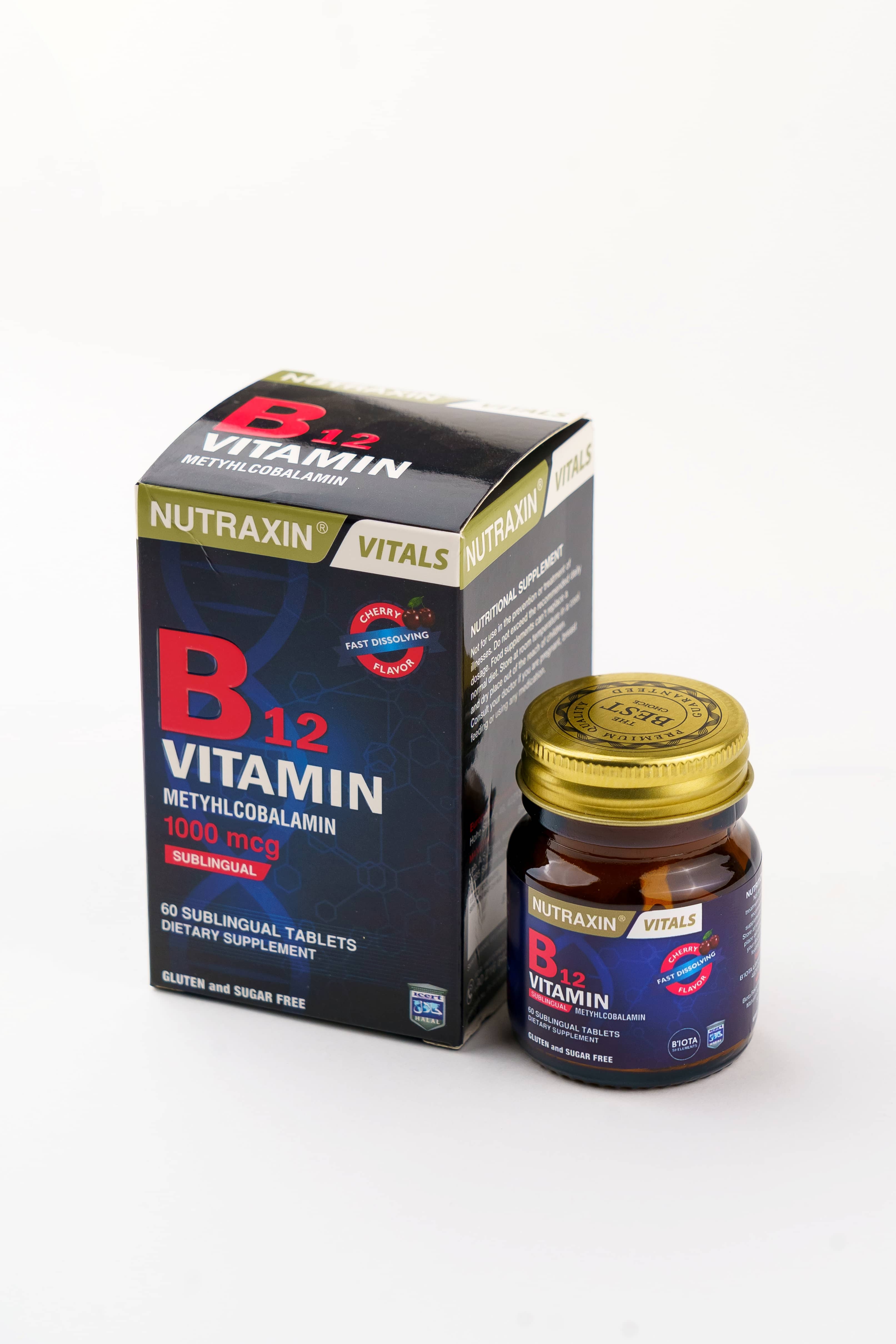 Nutraxin B12 Vitamini (1000 Mcg), 60 Dil Altı Tableti 1