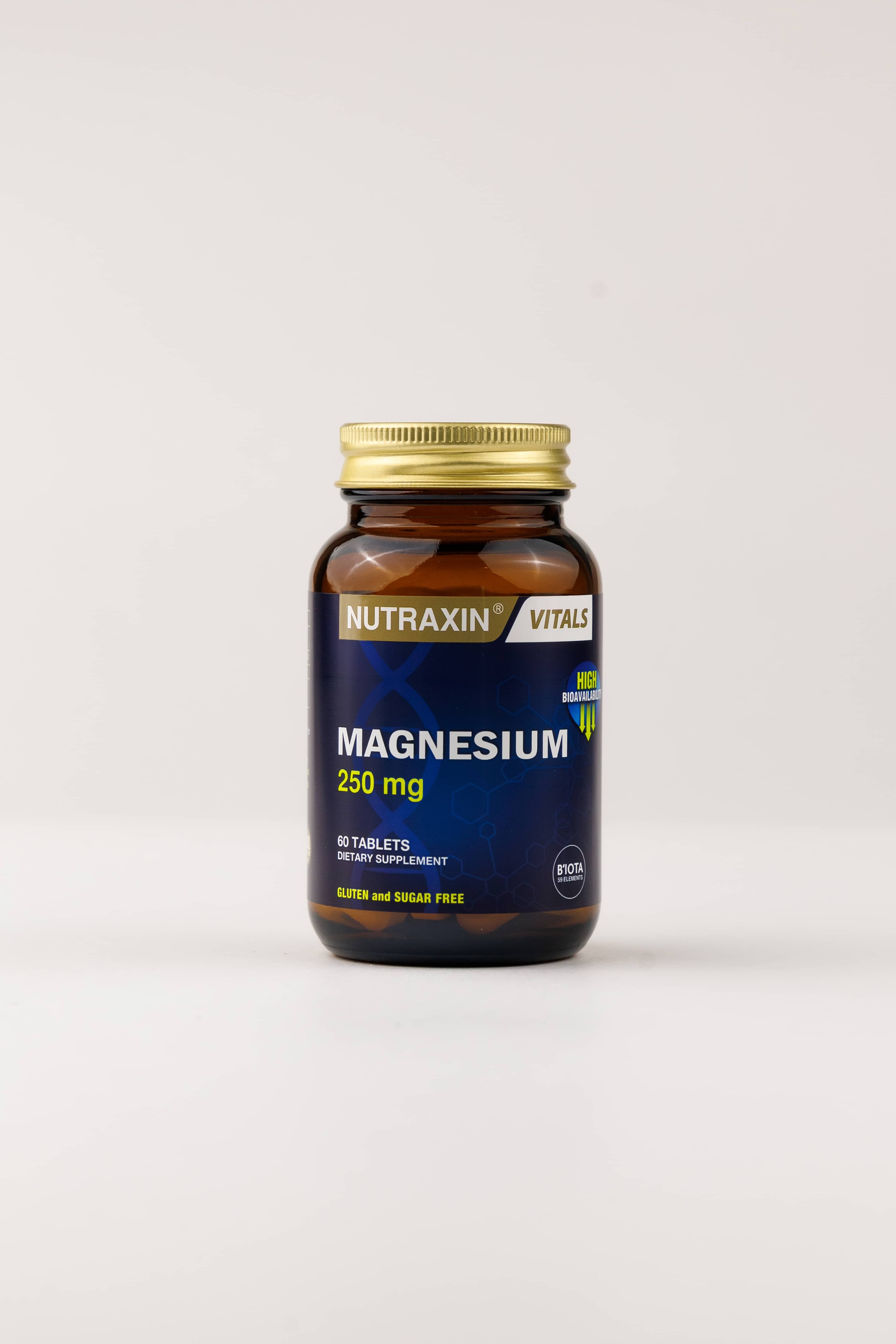 Nutraxin Magnesium Citrate - Magnezyum Takviyesi 250 Mg, 60 tablet 2