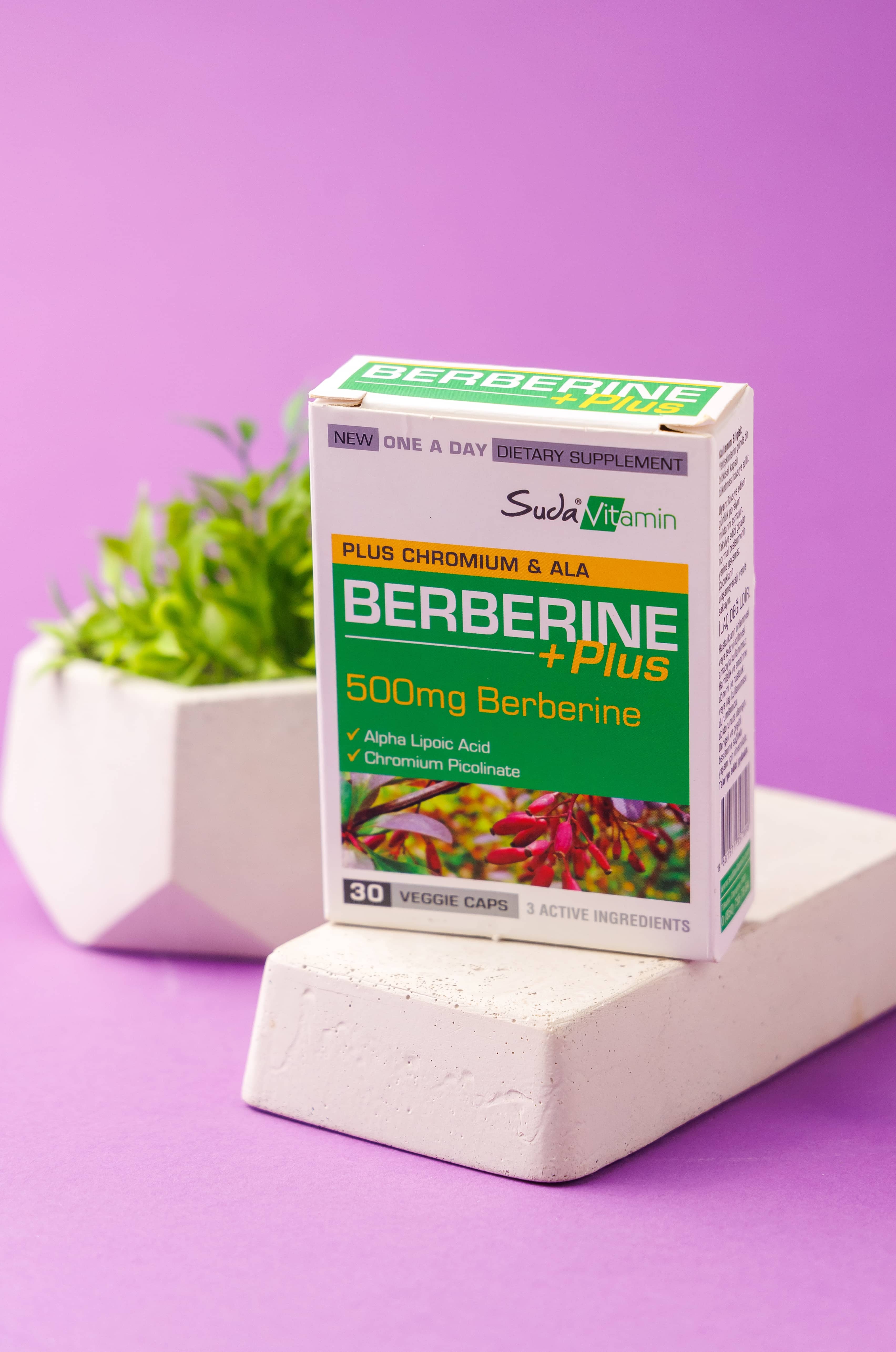 Suda Vitamin Berberine plus500 mg, 30 Kapsula 4