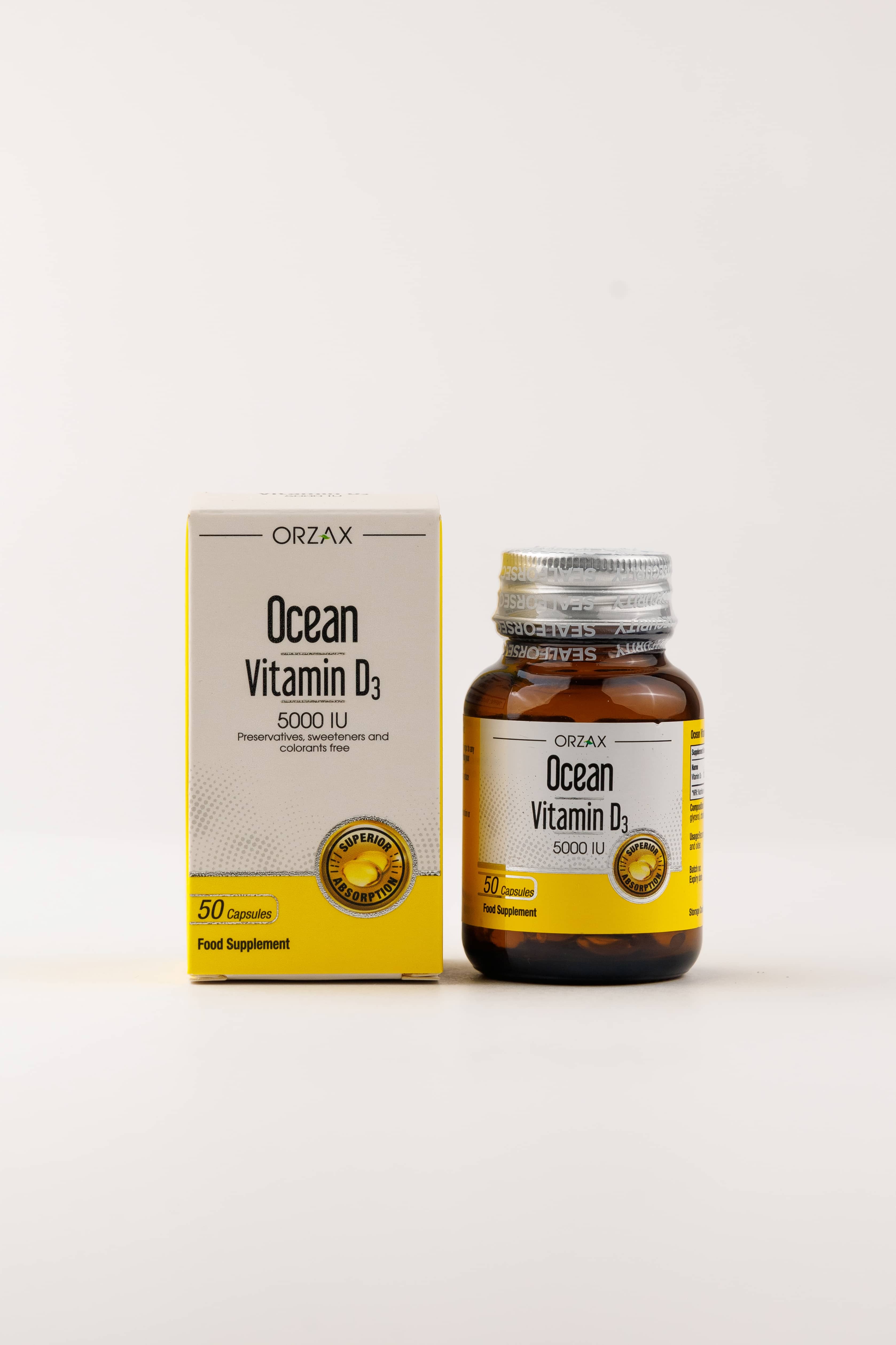 Orzax Vitamin D3 5.000IU 50 kapsul 4