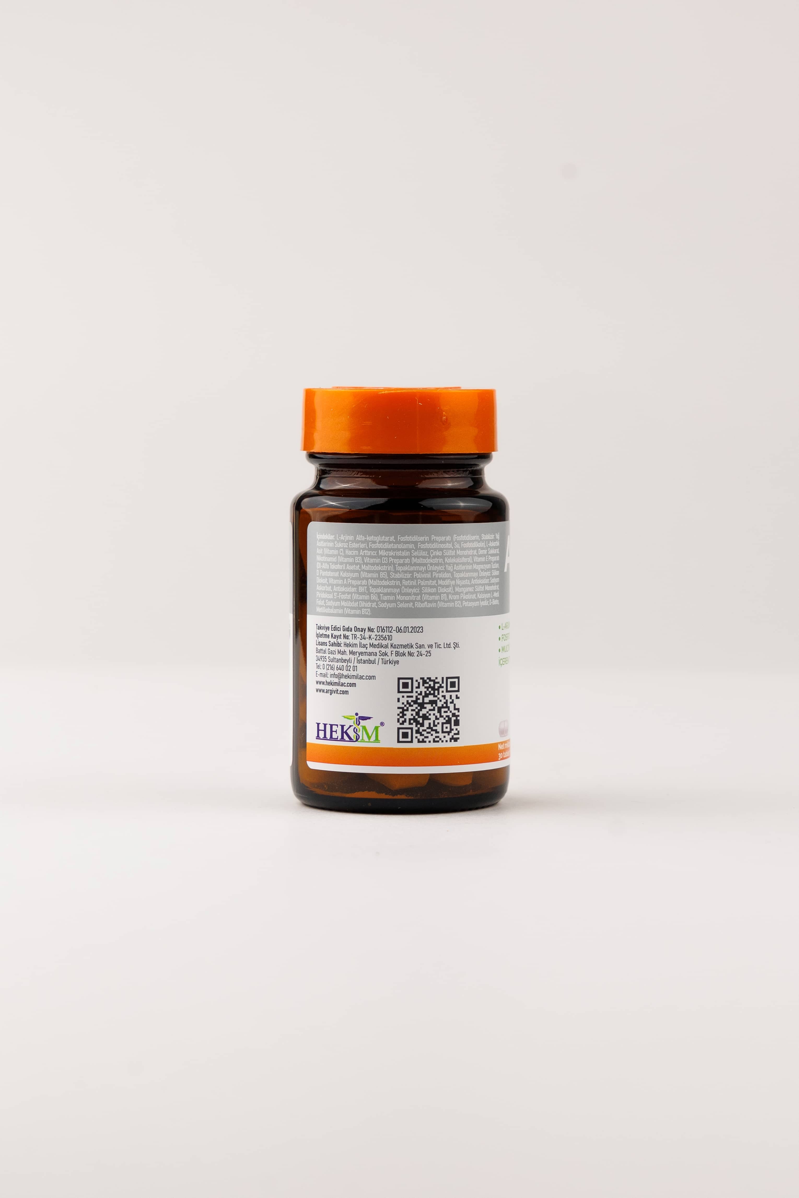 Argivit Focus Fosfotidselin L-Arginin Multivitamin, 30 tablet 3