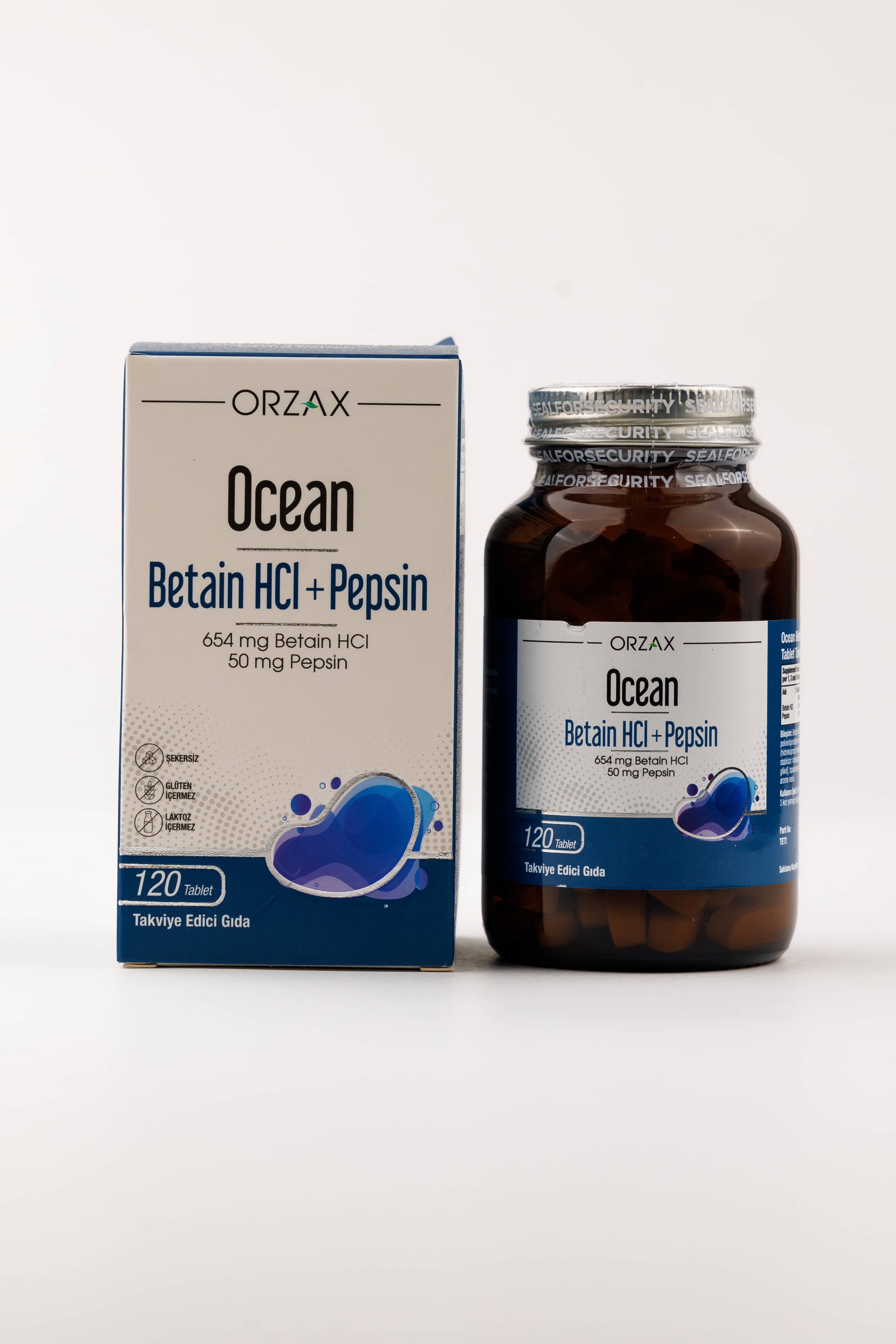 Orzax Betain HCI + Pepsin, 120 Tablet 5