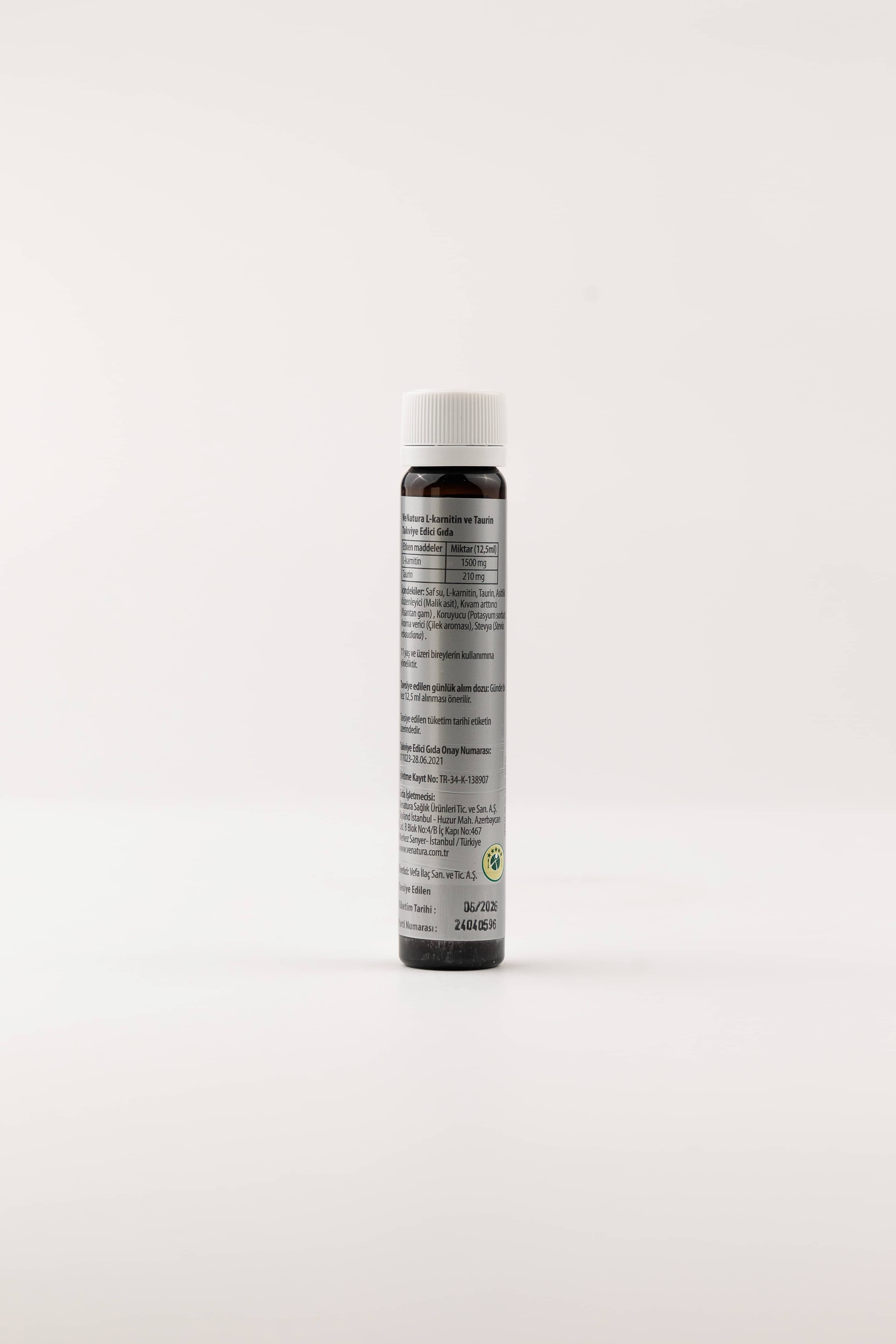 Venatura L-karnitin ve Taurin 25 ml x 20 Adet Şişe 2