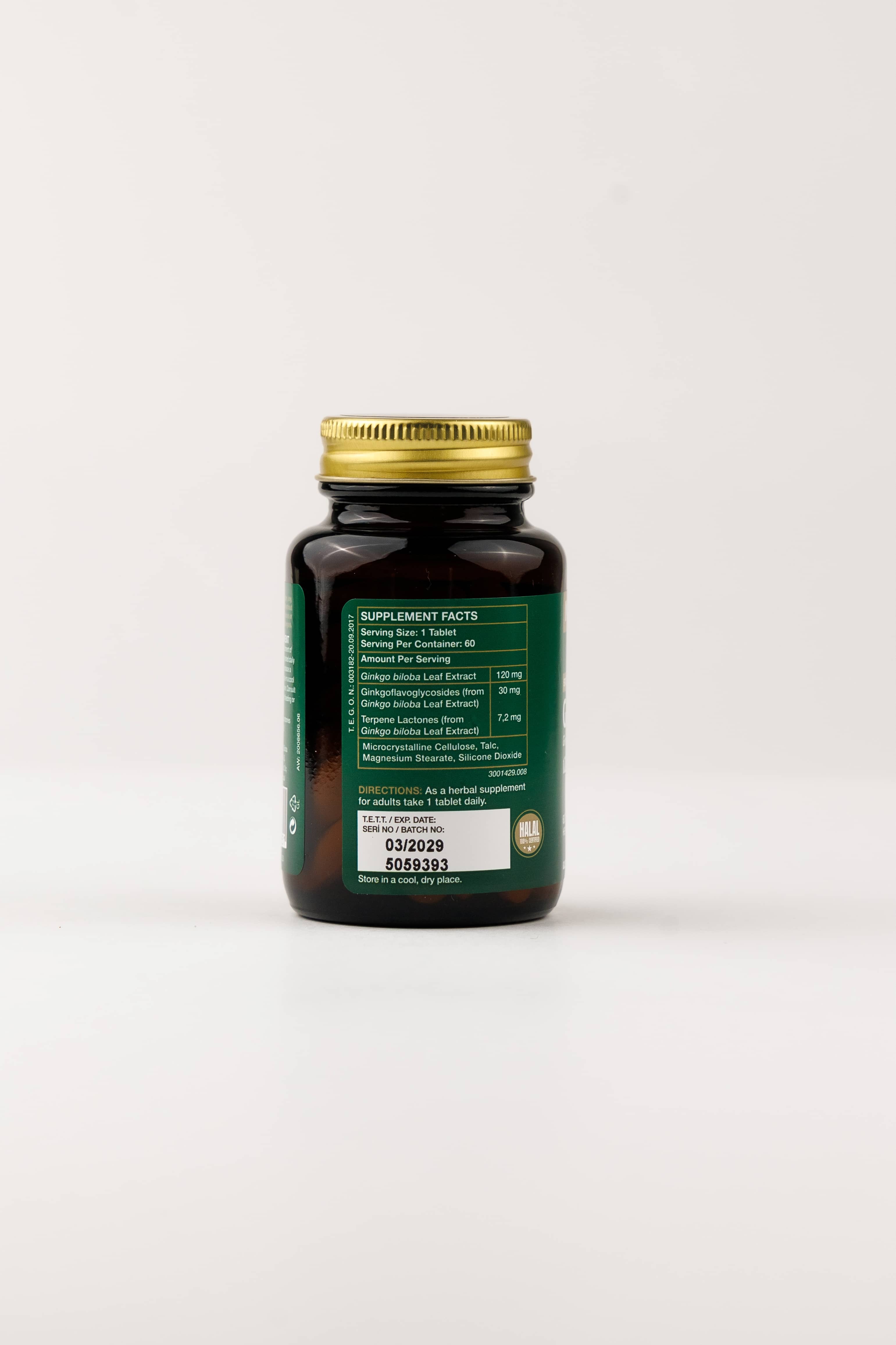 Nutraxin Gingko Biloba 120 ml, 60 Tablet 3