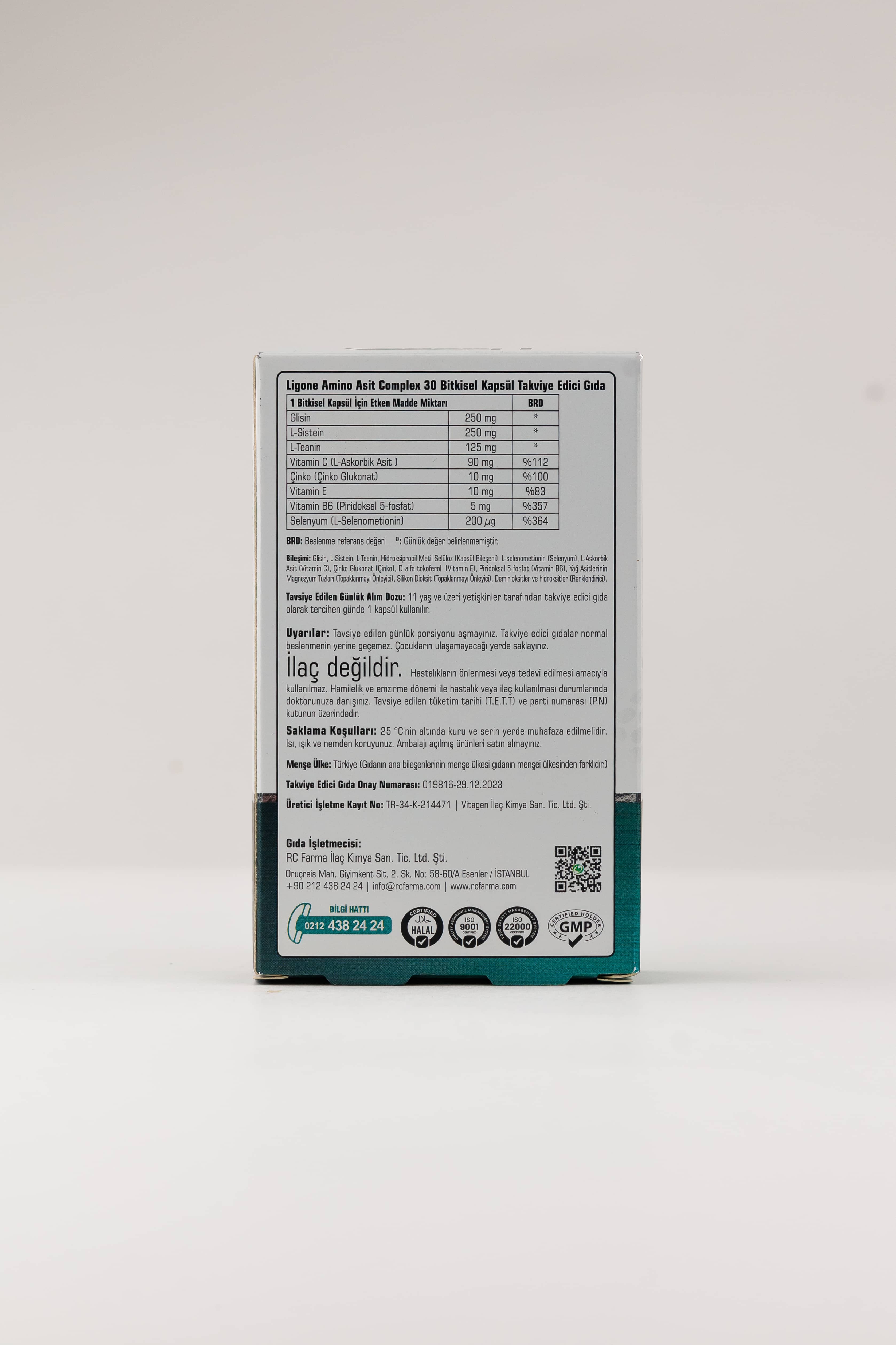 RCFARMA Ligone Amino Asit Complex 30 kapsul 3