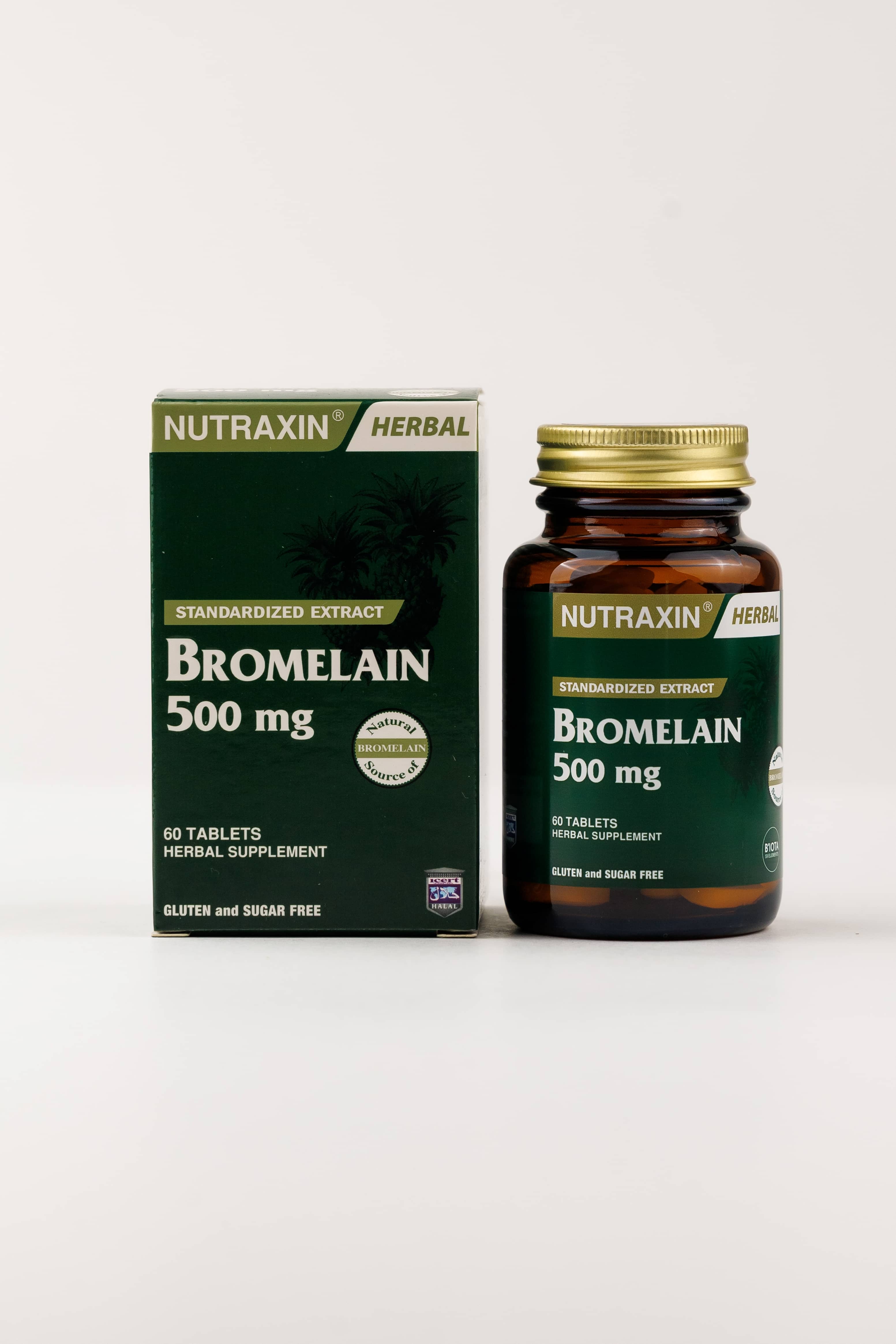 Nutraxin Herbal Bromelain 500 mg Ananas 60 Tablet 4