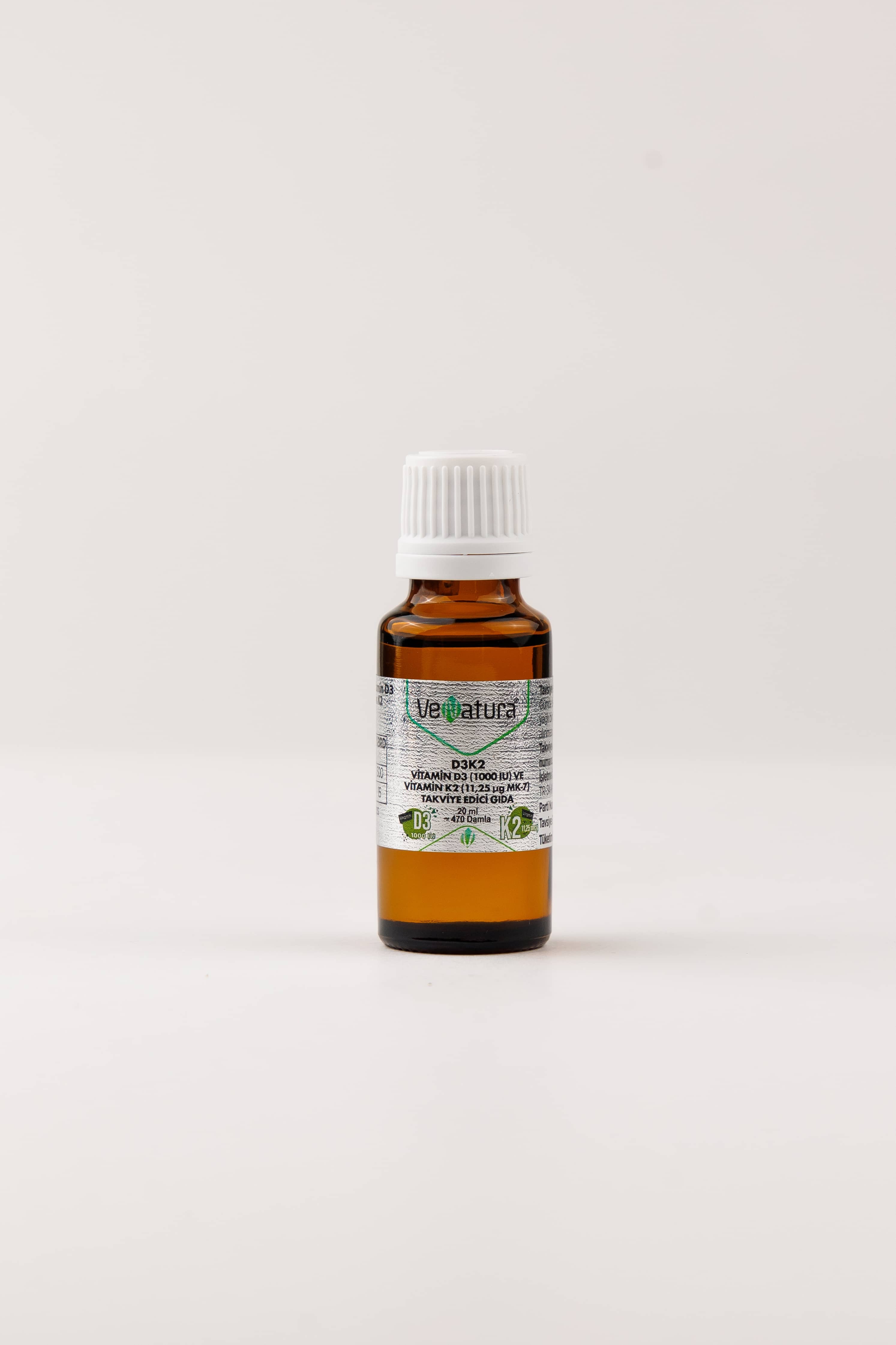 Venatura- Vitamin D3 K2 (MENAKUİNON 7) Damla, 20 ml 2